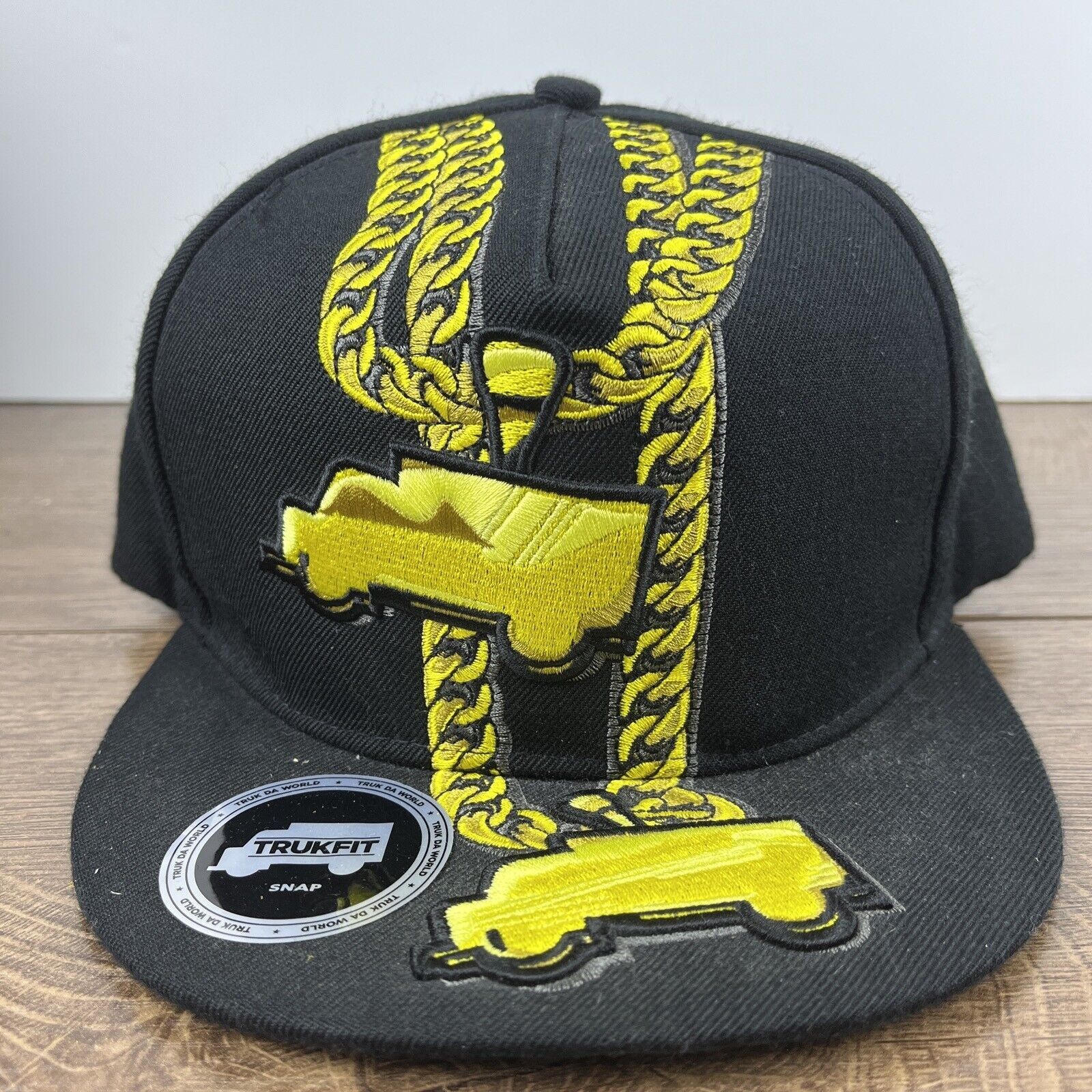 Other Gold Chains Hat Trucks Black Hat Snapback Adjustable Adult S Size ONE SIZE - 3 Thumbnail
