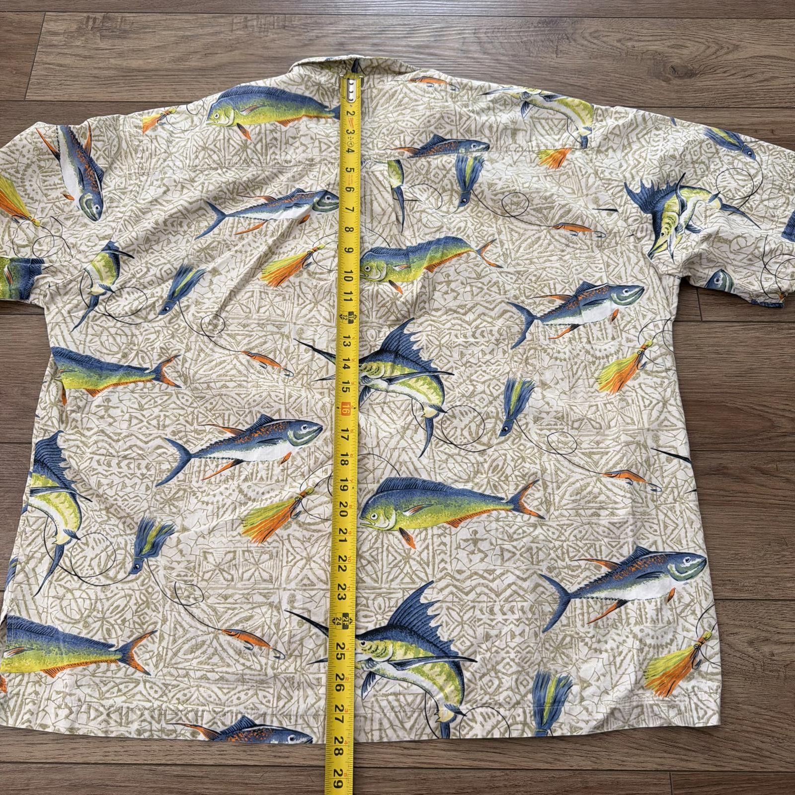 Other Vintage 90s Maui Legend Hawaiian Fishing Art Fish Shirt XL Size US XL / EU 56 / 4 - 8 Thumbnail