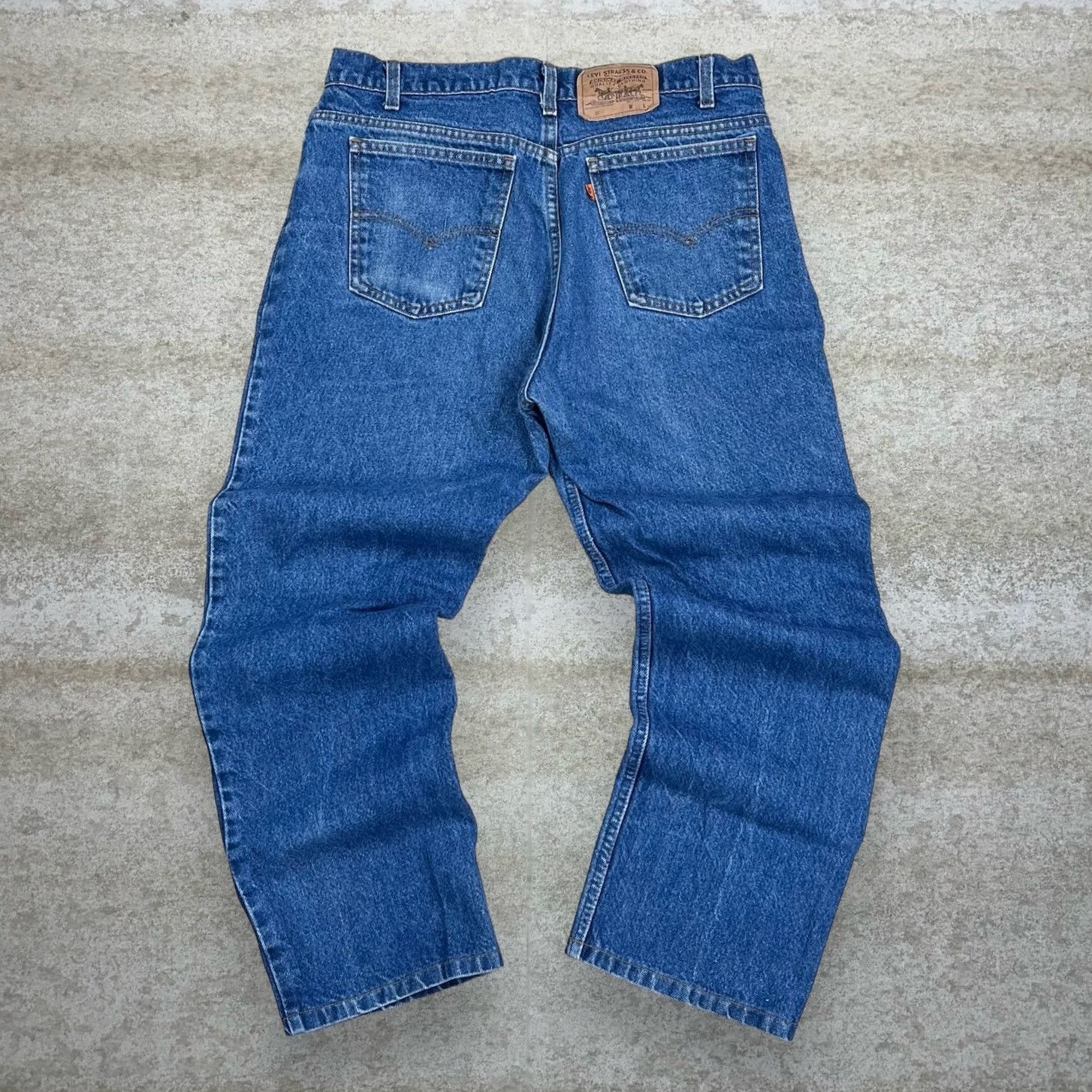 Levi's Vintage 90s Levis Jeans 36x30 Straight Medium Wash Made USA Size US 36 / EU 52 - 1 Thumbnail