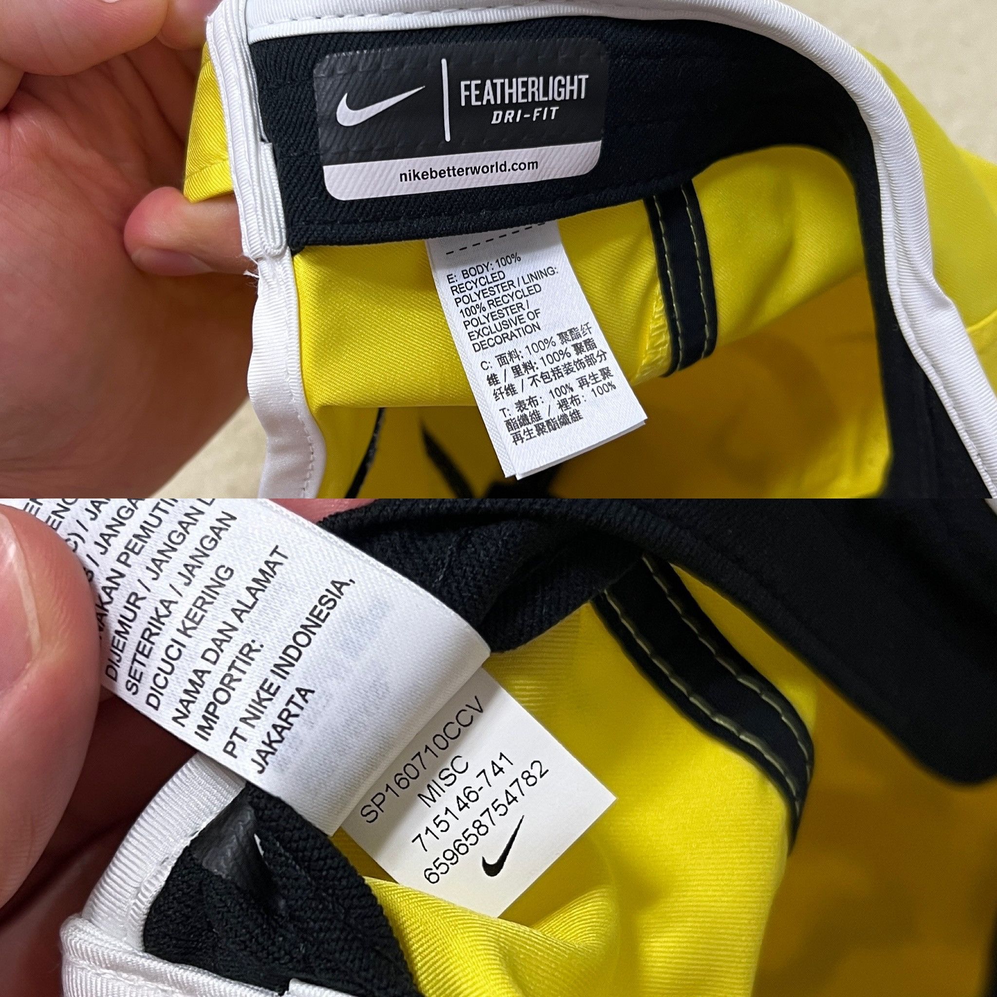 Nike Nike 2016 Rafa Nadal Bull Arobill DRI-FIT Tennis Cap Yellow Size ONE SIZE - 7 Thumbnail