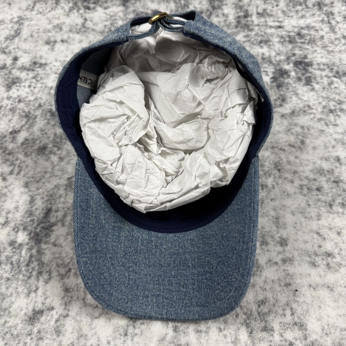 Celine Celine C Logo ‘Blue’ Denim Baseball Cap Size ONE SIZE - 5 Thumbnail
