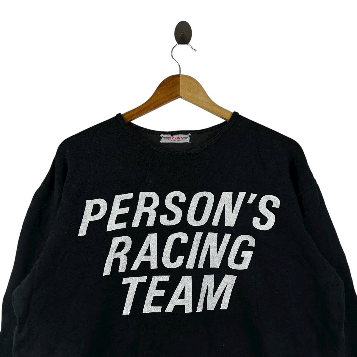 PERSON'S Vintage Person’s Racing Team Black Japanese Motorsport Size US XL / EU 56 / 4 - 2 Thumbnail