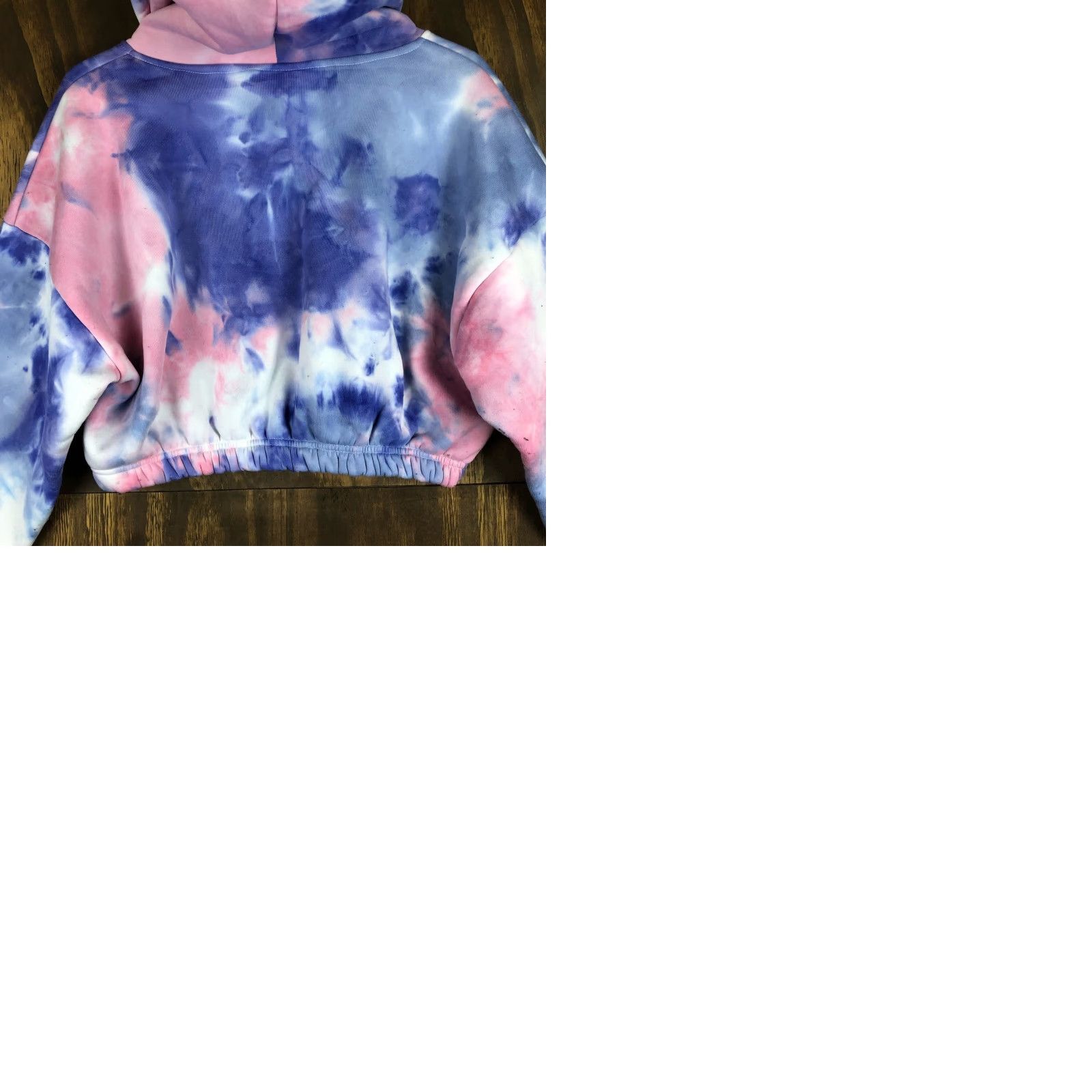 Vintage Tom & Jerry Womens Sweatshirt Tie Dye Cropped Hooded Y2K XL Pink Sweater Pullover Hooded Graphic Print Casual Streetwear Shirt Womens XL Size XL / US 12-14 / IT 48-50 - 9 Thumbnail