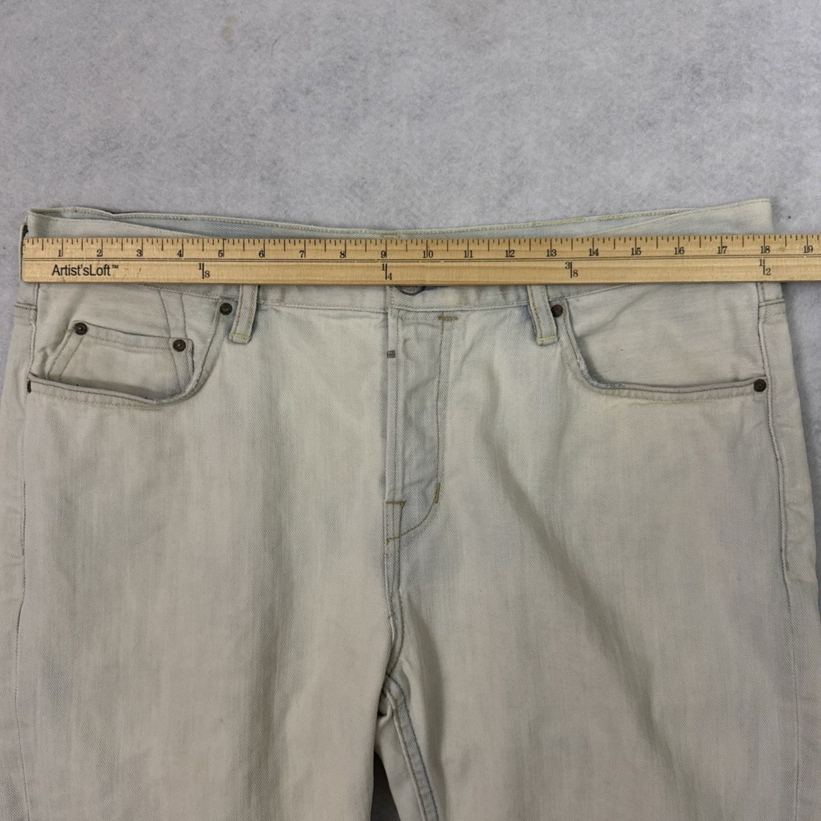 Allsaints AllSaints Switch Denim Shorts Men 33 Bleached Blue Slim Fit Size US 33 - 5 Thumbnail
