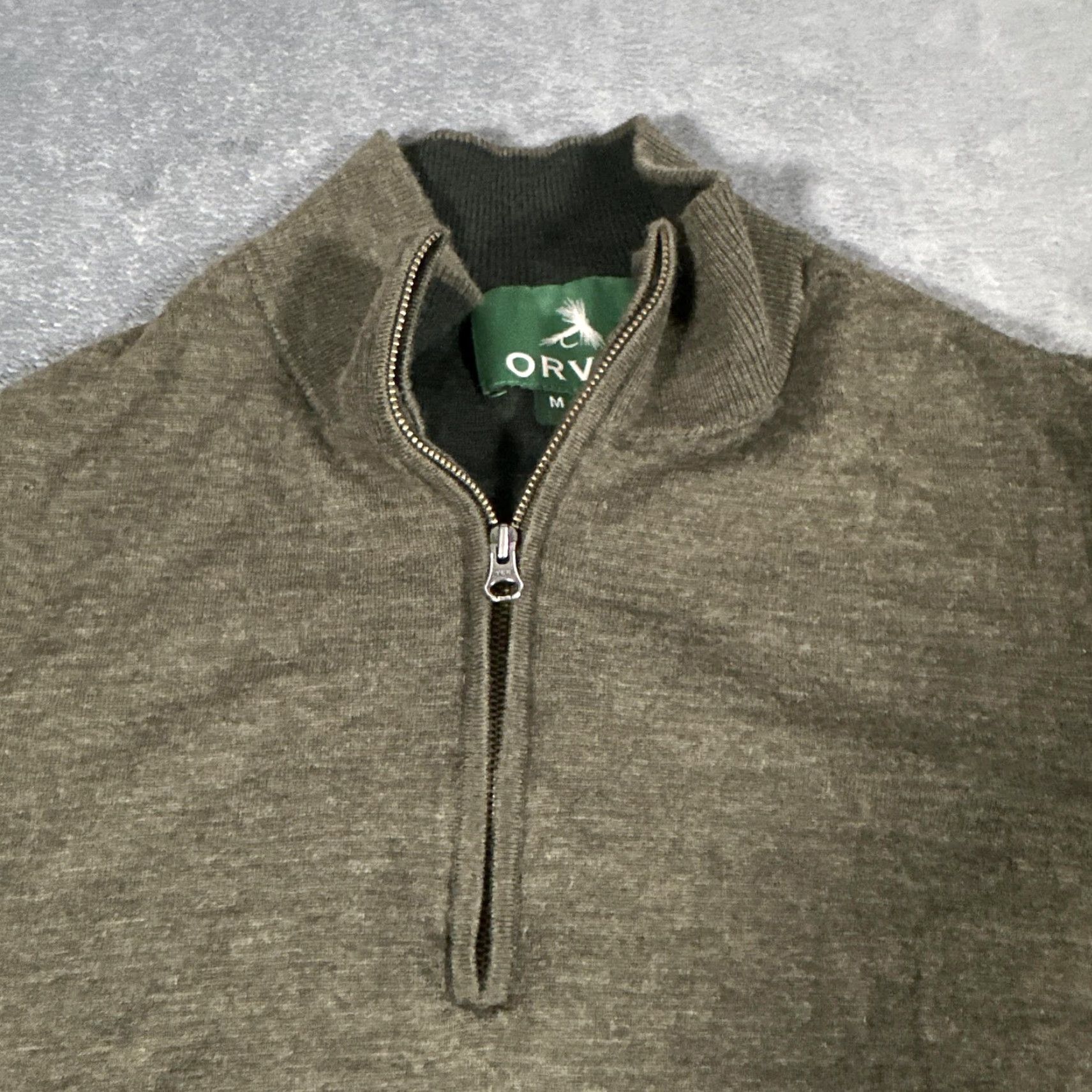 Orvis VINTAGE Orvis Sweater Mens M Brown Green Merino Wool Henley Mock Neck Pullover Lot of 2 Size US M / EU 48-50 / 2 - 3 Thumbnail