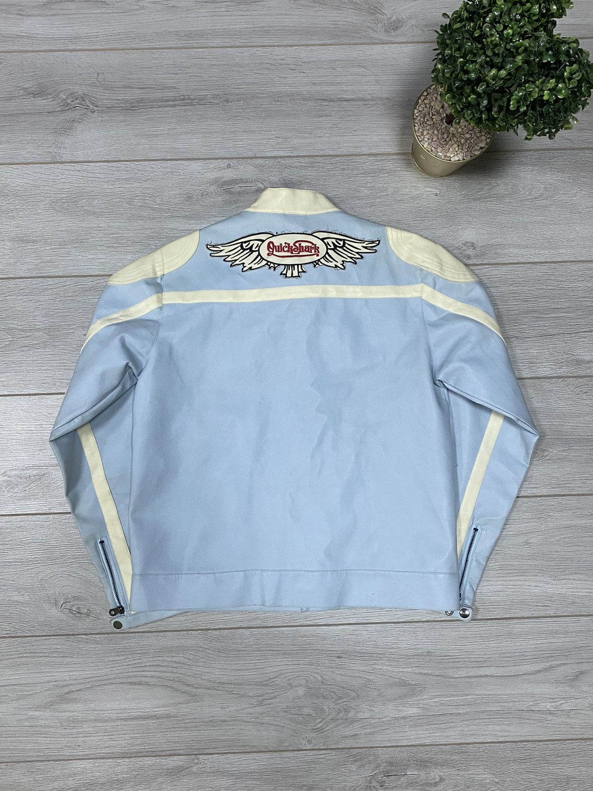 NASCAR Vintage Baby Blue Nascar Jacket F1 quickshark Size L / US 10 / IT 46 - 2 Thumbnail