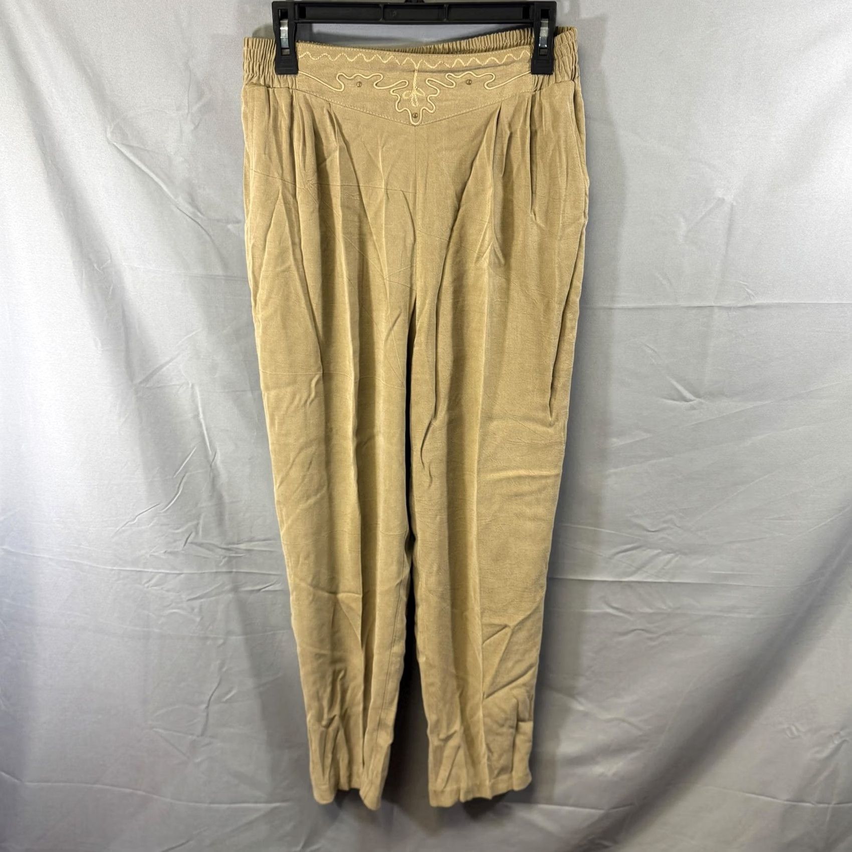 Vintage VINTAGE Saint Germain Petite 2 Piece Set Womens Large Brown Short Sleeve Shirt Pants USA Size L / US 10 / IT 46 - 7 Thumbnail