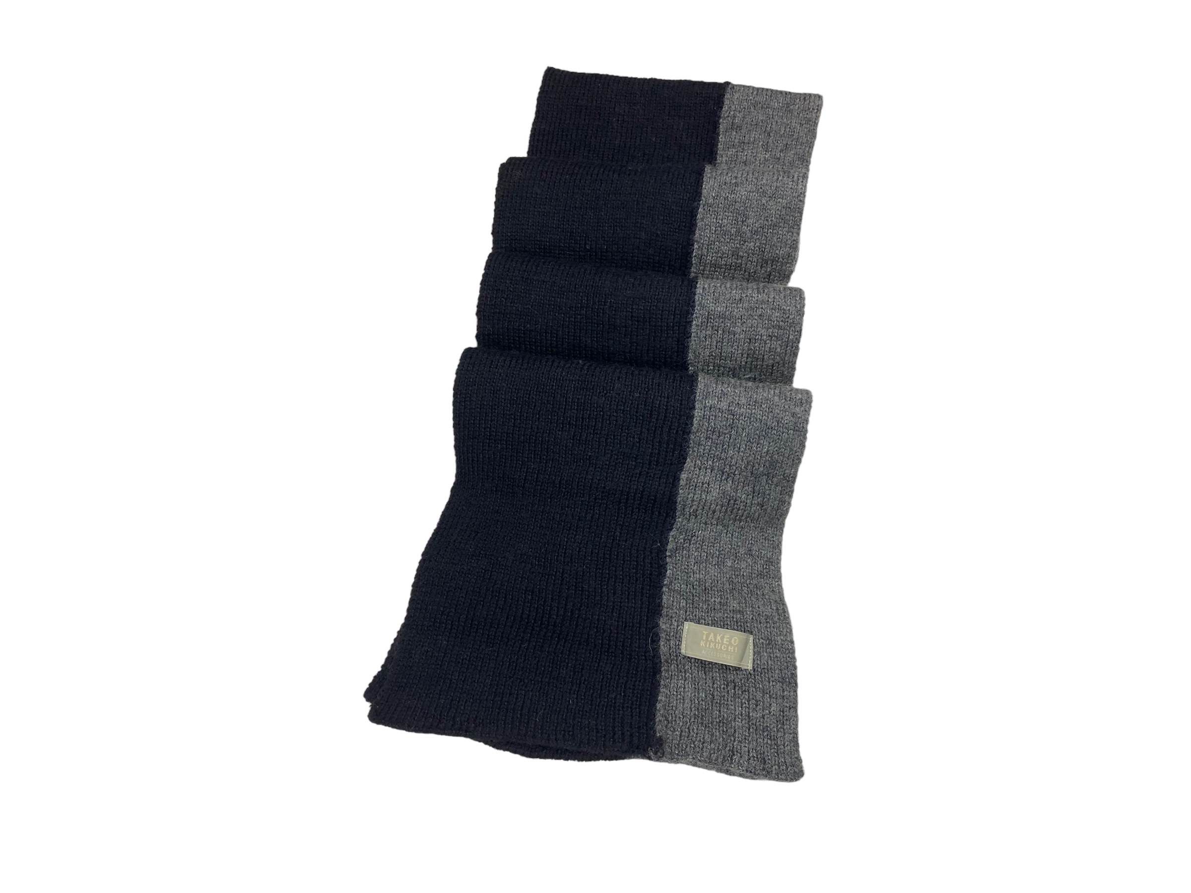 Takeo Kikuchi × Vintage Takeo Kikuchi scarf Knitted Pure Wool Vintage Scarves Size ONE SIZE - 4 Thumbnail
