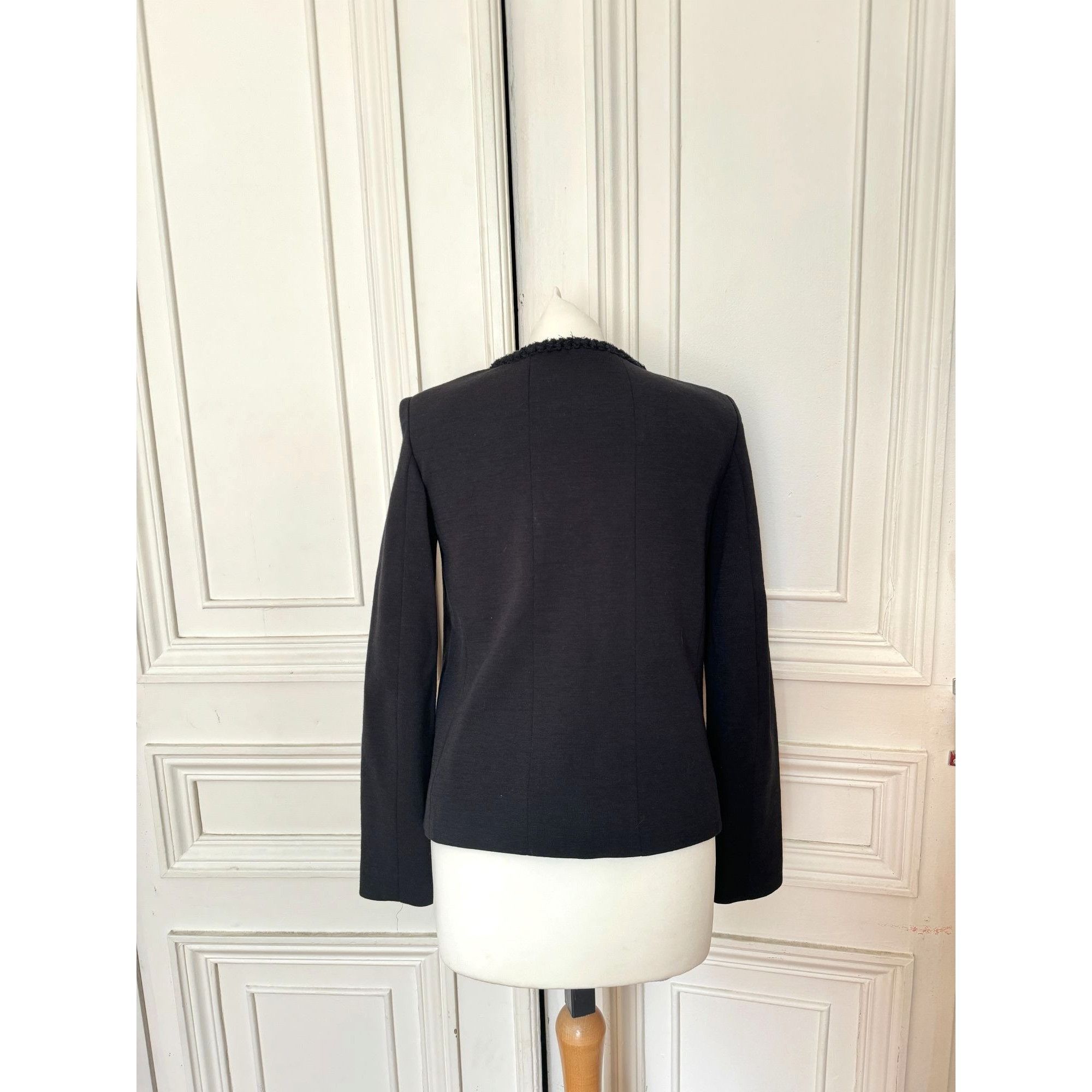 Chanel Black Wool La petite veste noire Jacket Size XS / US 0-2 / IT 36-38 - 5 Thumbnail
