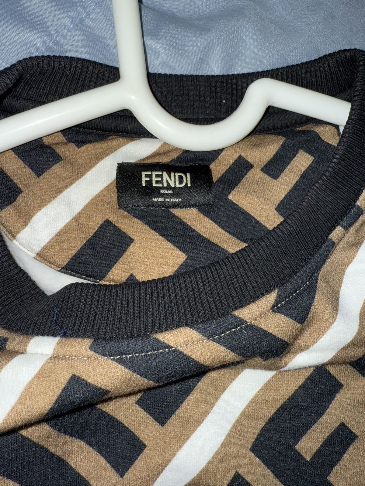Fendi Fendi Monogram Print Crewneck Sweatshirt Size US XXL / EU 58 / 5 - 4 Thumbnail