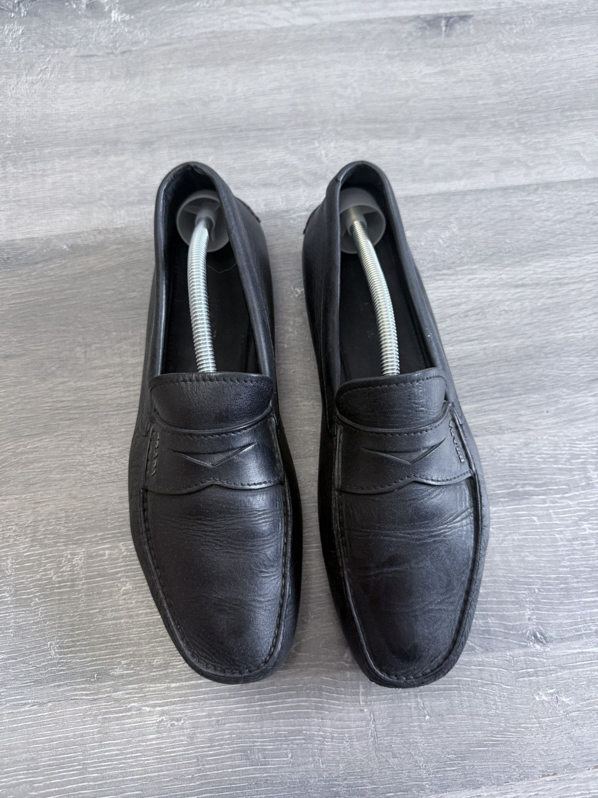 Prada Vintage Prada Leather Driving Loafers Black 2DD011 Men’s Size US 9 / EU 42 - 1 Thumbnail