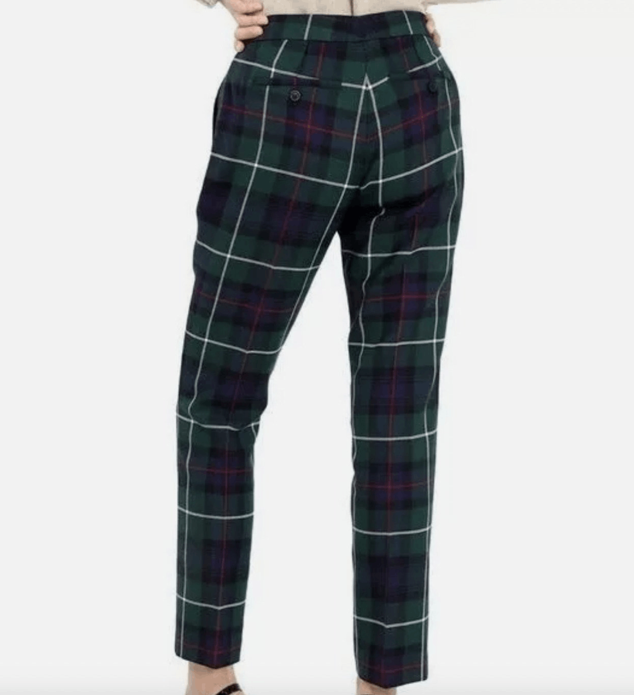 Burberry Burberry London 100% Wool Hanover Pants – Women’s Size US:6 Size 28" / US 6 / IT 42 - 2 Thumbnail