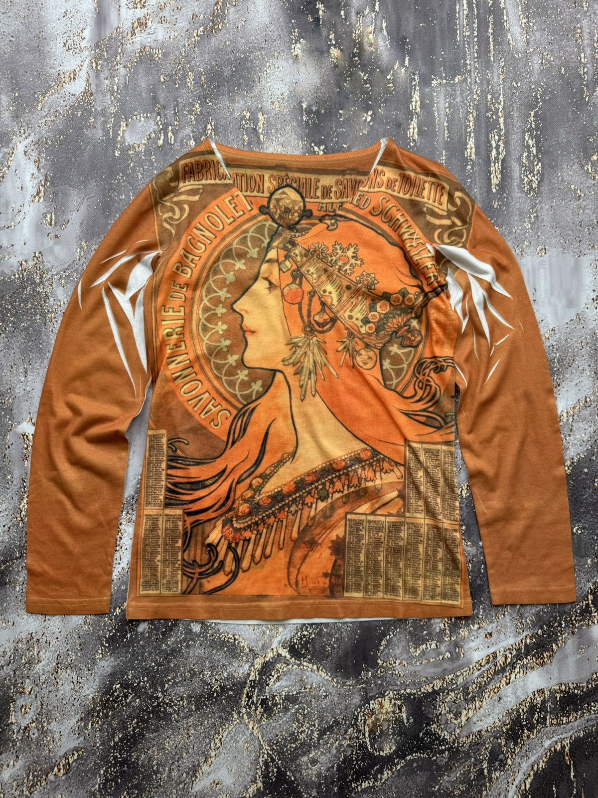 Vintage Vintage Printed Long Sleeve Gaultier Style Size M / US 6-8 / IT 42-44 - 1 Thumbnail