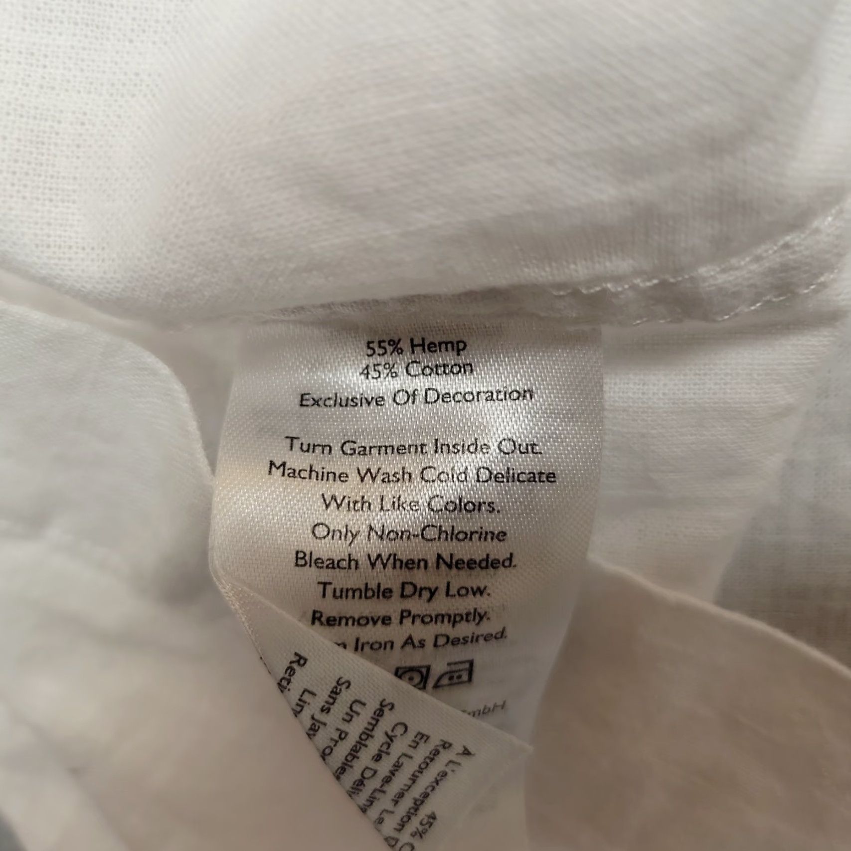 Eddie Bauer VINTAGE Eddie Bauer Shirt Mens 2XL White Hemplify Camp Loop Collar Short Sleeve Hemp Button-Up Casual Mens Size US XXL / EU 58 / 5 - 4 Thumbnail