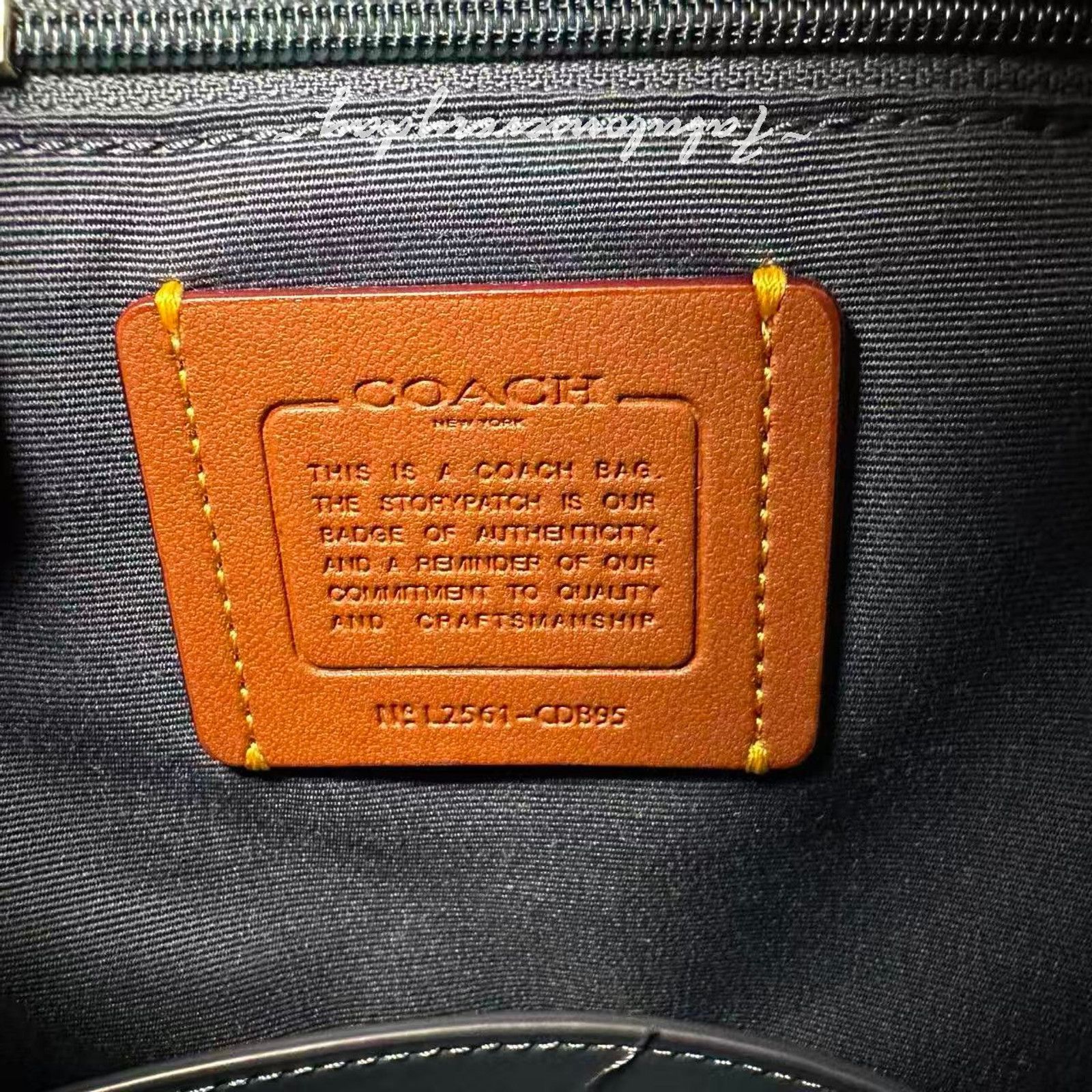 Coach Coach Hadley Backpack In Signature Denim Gold/Indigo Size ONE SIZE - 10 Thumbnail