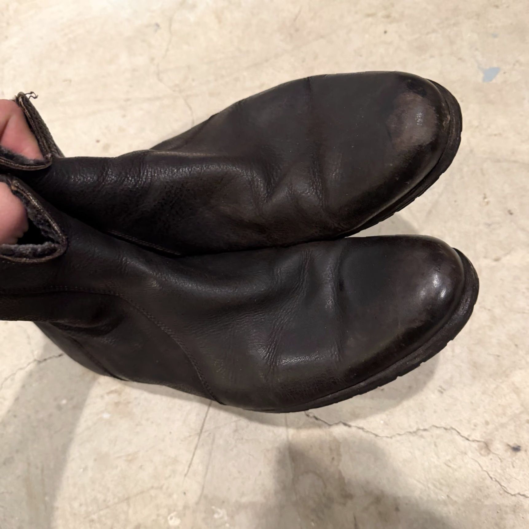 Billy Reid VINTAGE Billy Reid Mens Boots Paglia Brown Fur Leather Italy 10 Zipper Boot Mens/girls? Size US 10 / EU 43 - 4 Thumbnail