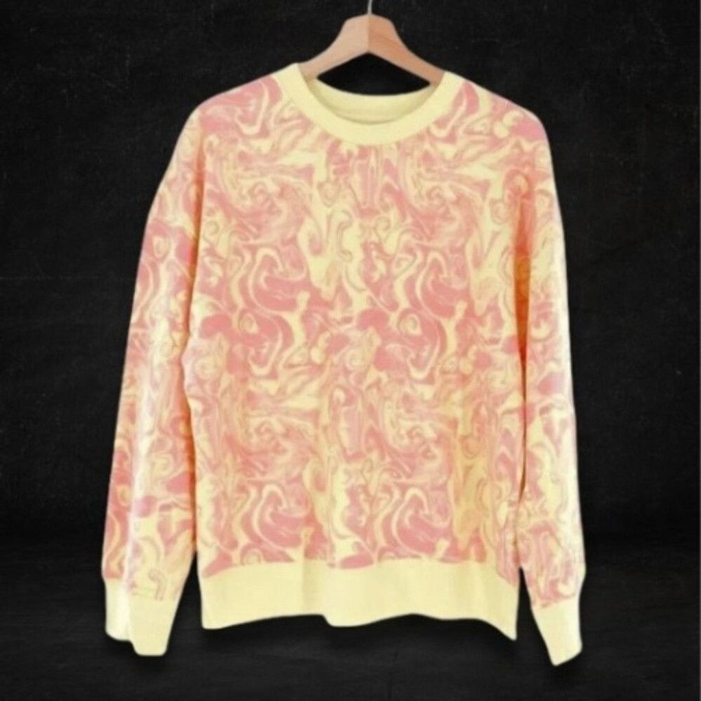 BP. BP. Nordstrom Sweatshirt Tie Dye Spacey Swirl Pink Yellow XS Size XS / US 0-2 / IT 36-38 - 2 Thumbnail