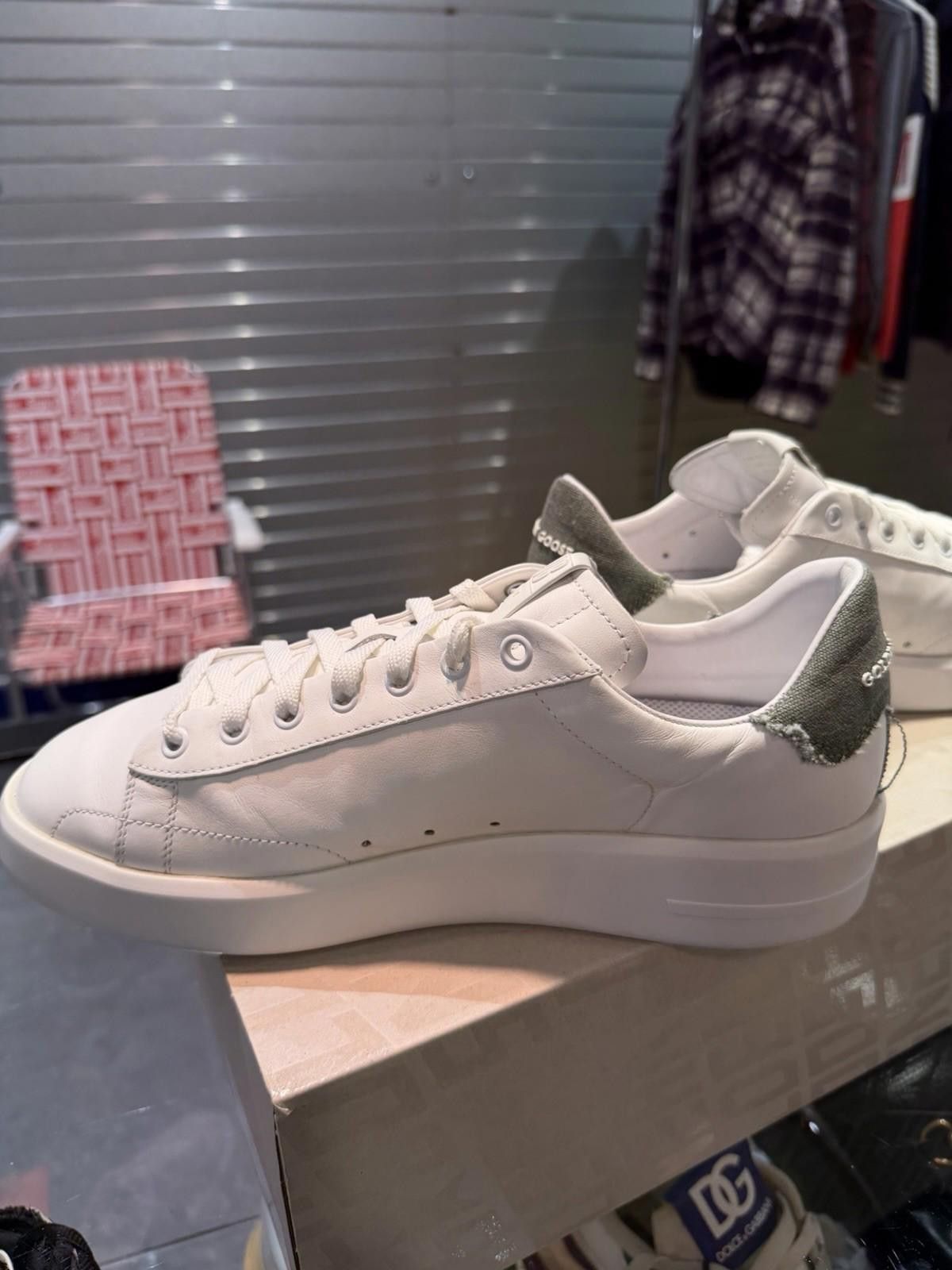 Golden Goose Golden Goose Sneakers Low Top White Green 42EU/9US Size US 9 / IT 39 - 6 Thumbnail