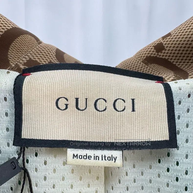 Gucci Gucci Brown old flower full print webbing zipper jacket Size US M / EU 48-50 / 2 - 5 Thumbnail