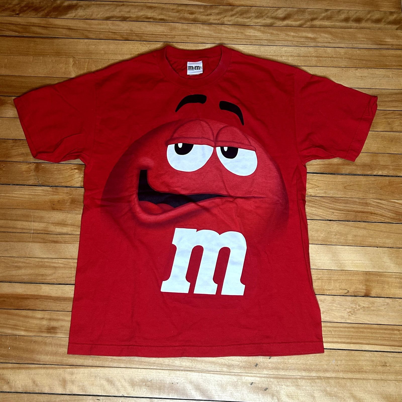 Vintage Y2K Red M&M Candy T-Shirt Large Size US L / EU 52-54 / 3 - 1 Thumbnail