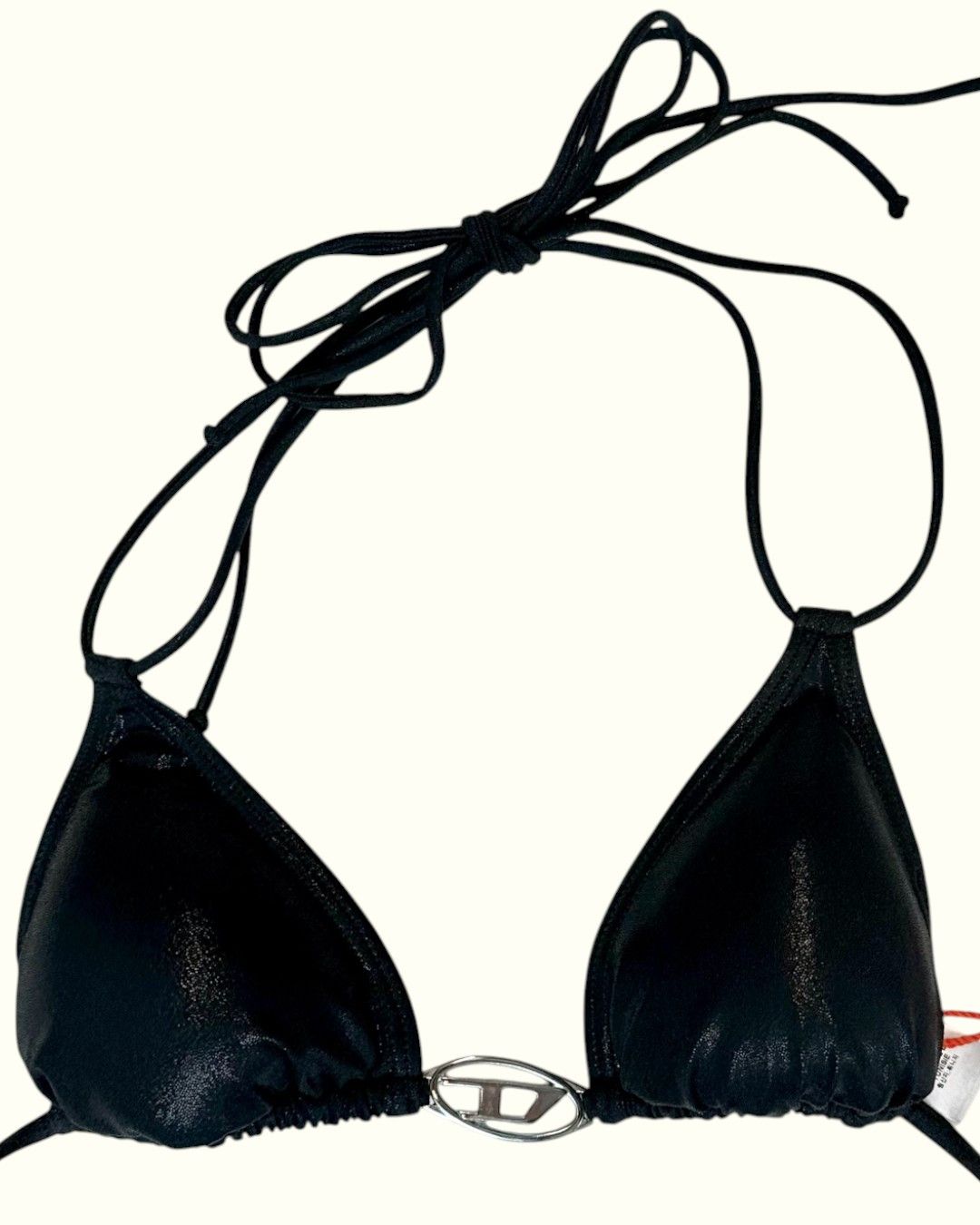 Diesel Diesel Y2K metallic Black Bikini Top XXS Silver Logo Size XXS / US 00 / IT 34 - 2 Thumbnail