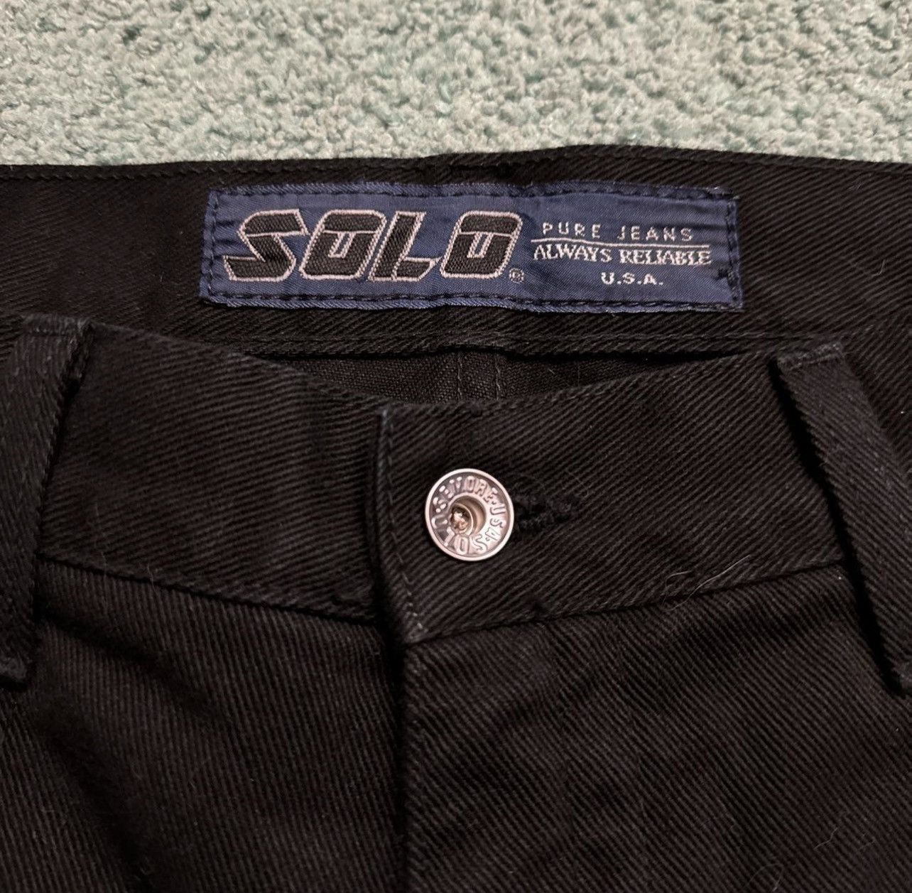 JNCO Black Solo Brand Jeans Size US 30 / EU 46 - 4 Thumbnail