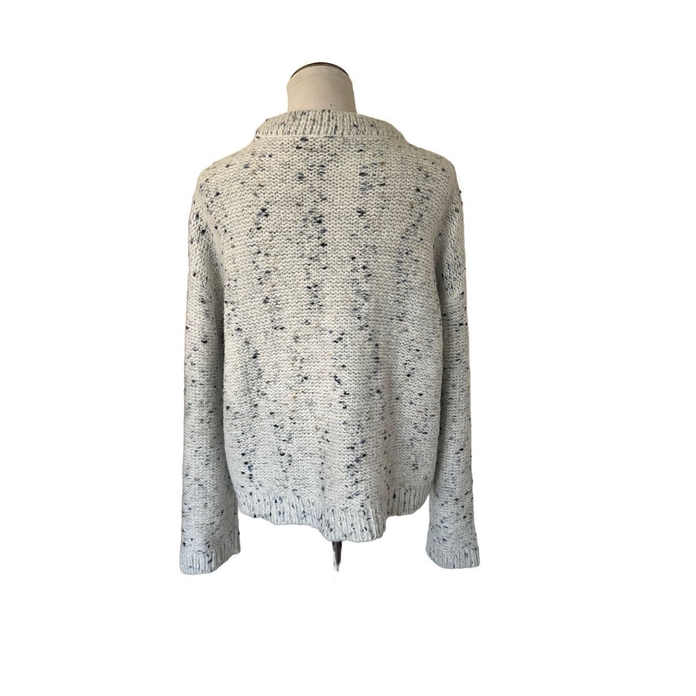 Ann Taylor Ann Taylor chunky white blue sweater Sz XL Size XL / US 12-14 / IT 48-50 - 2 Thumbnail
