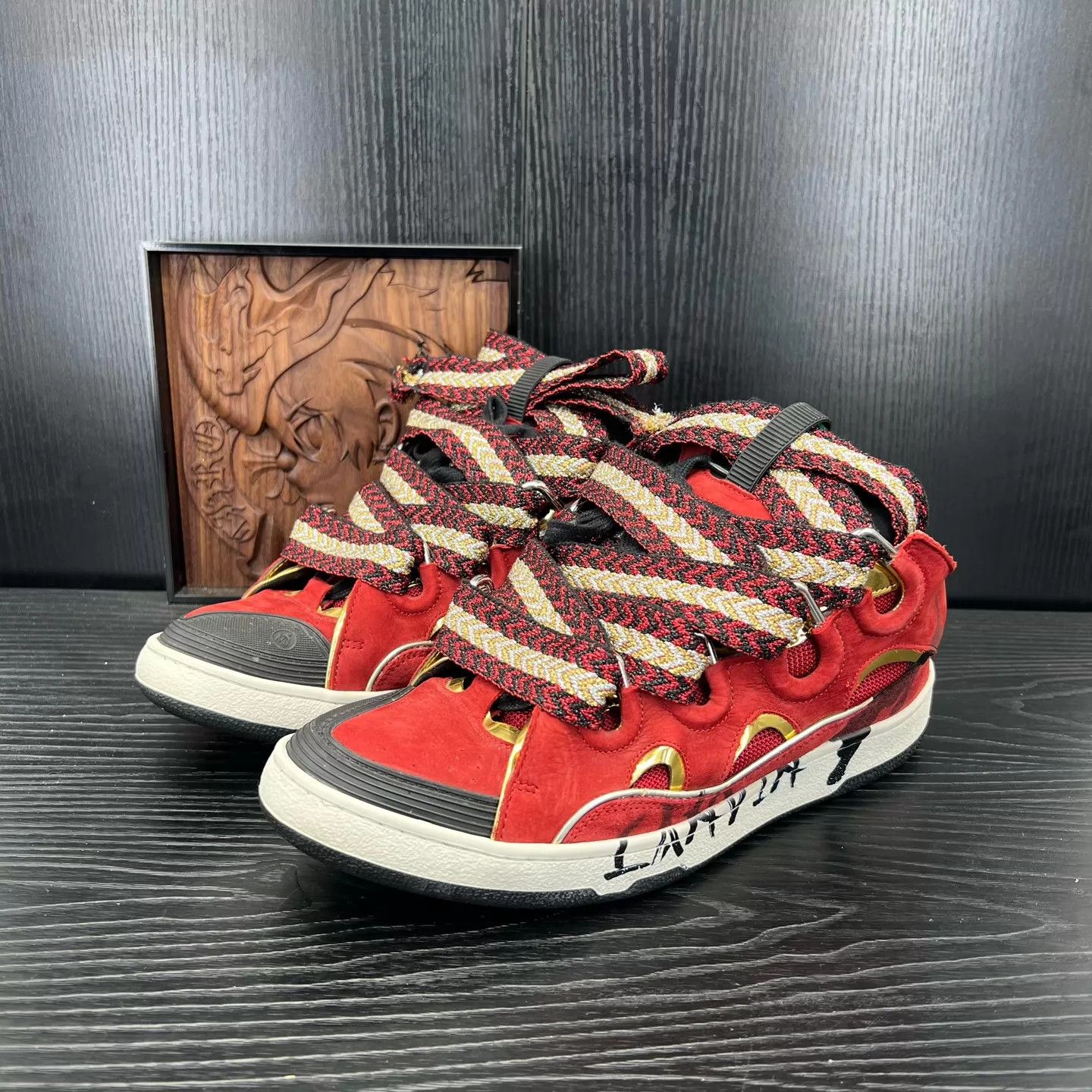 Lanvin Lanvin Black & Red Size 45 Like New Size US 12 / EU 45 - 1 Thumbnail