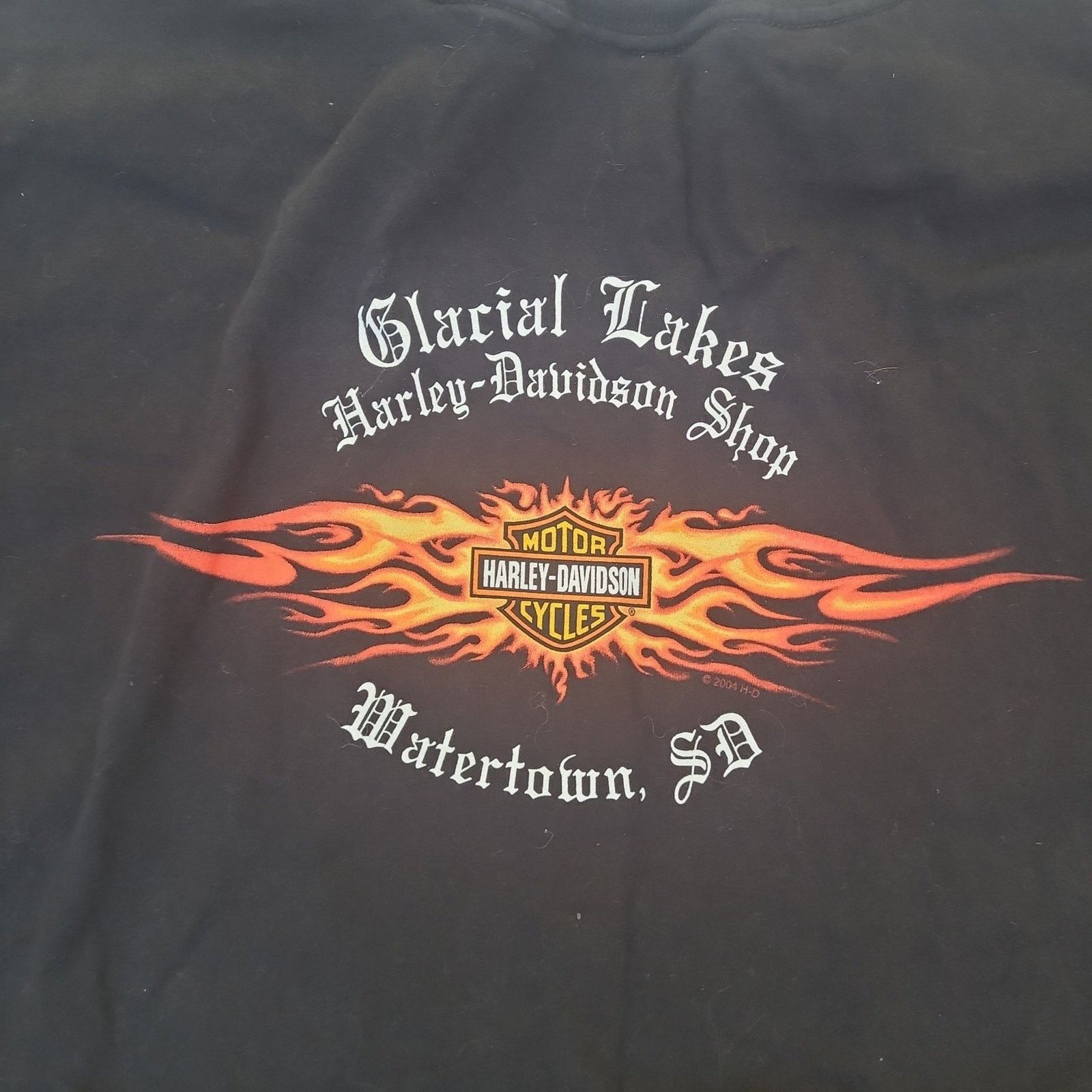 Harley Davidson × Vintage Vintage Harley Davidson Glacial Lakes Watertown SD Shirt Size US XXL / EU 58 / 5 - 4 Thumbnail