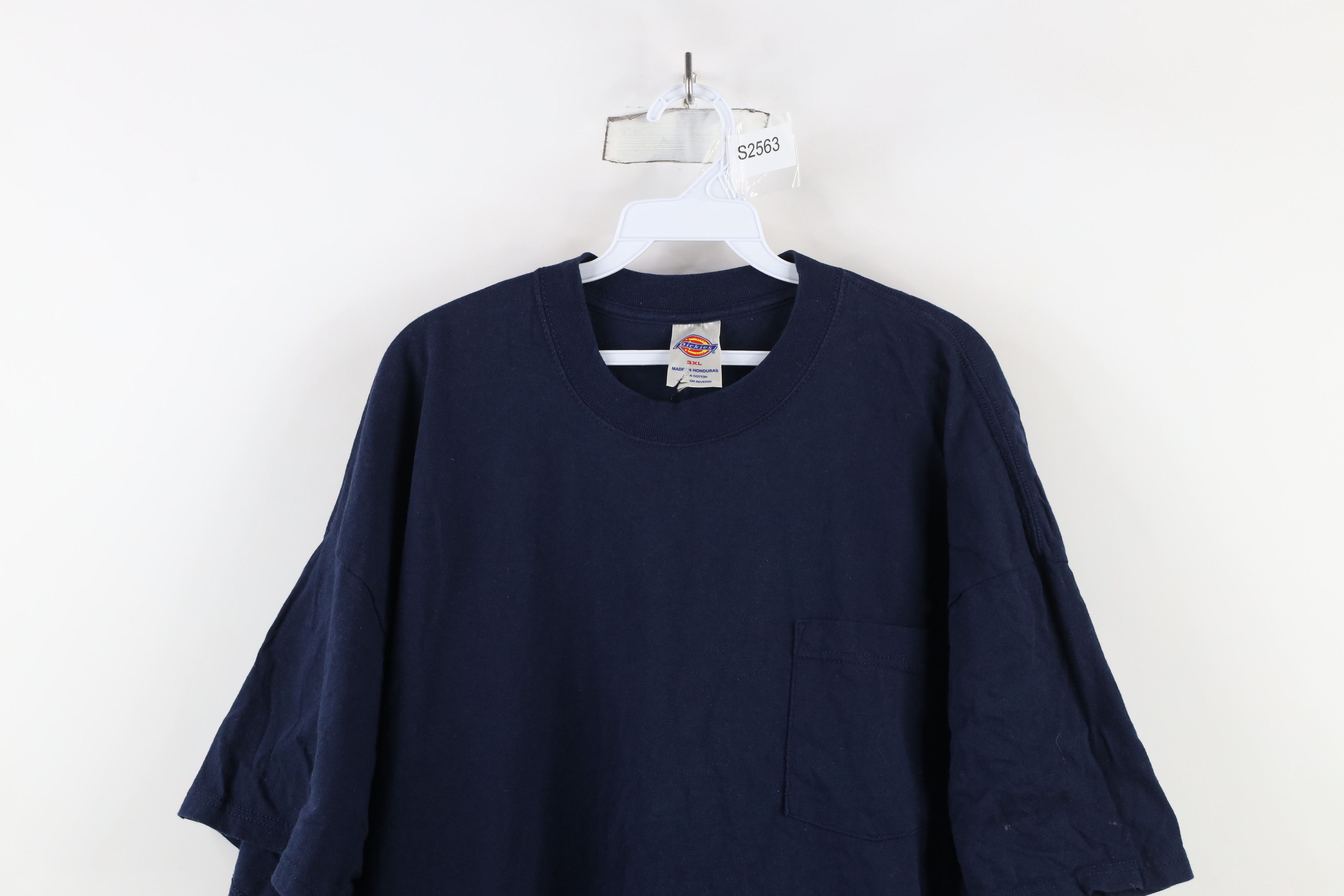 Dickies × Vintage Vintage 90s Dickies Short Sleeve Pocket T-Shirt Blue Size US XXL / EU 58 / 5 - 2 Thumbnail
