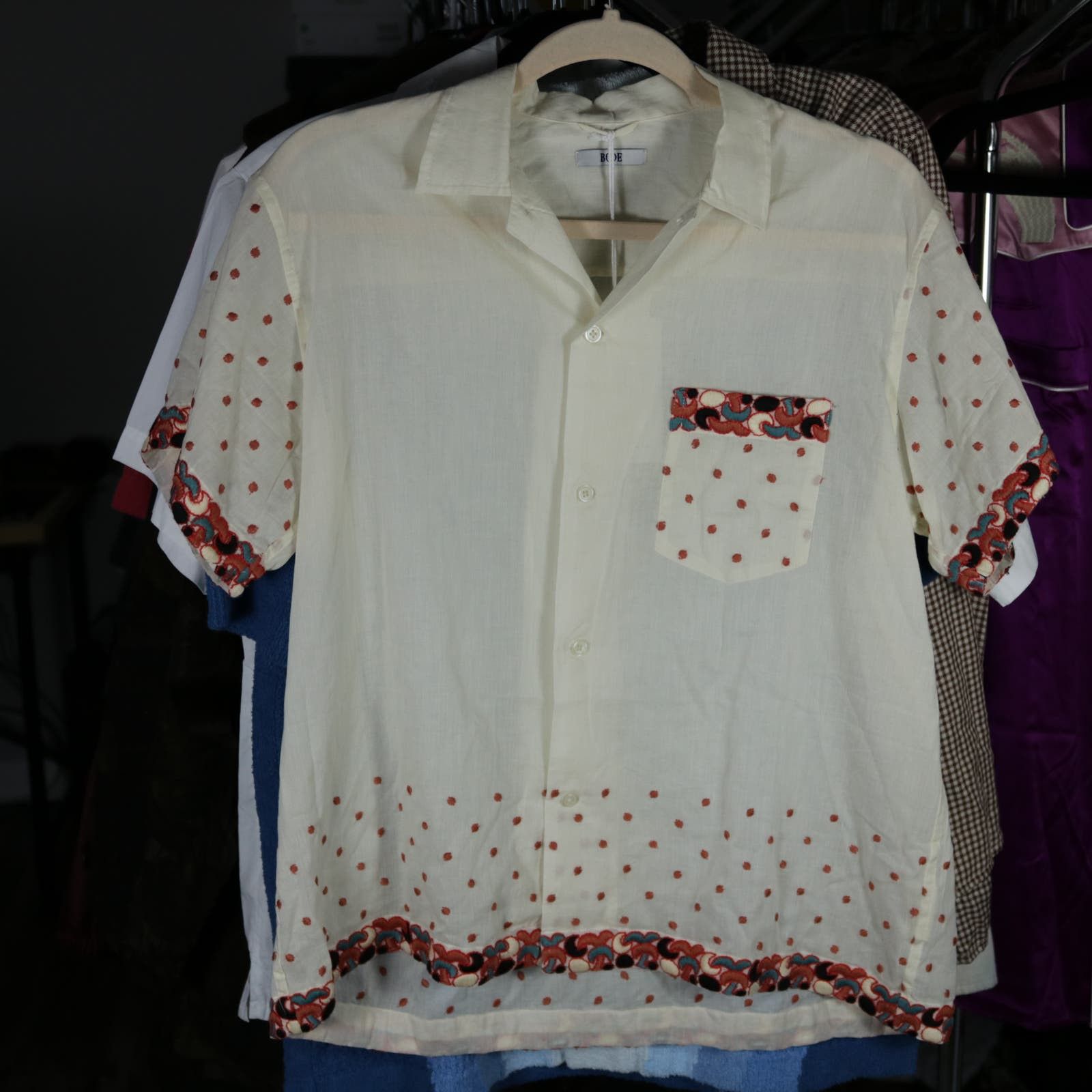 Bode Bode New York Whirling Dot Shirt S / M New Size US S / EU 44-46 / 1 - 1 Thumbnail
