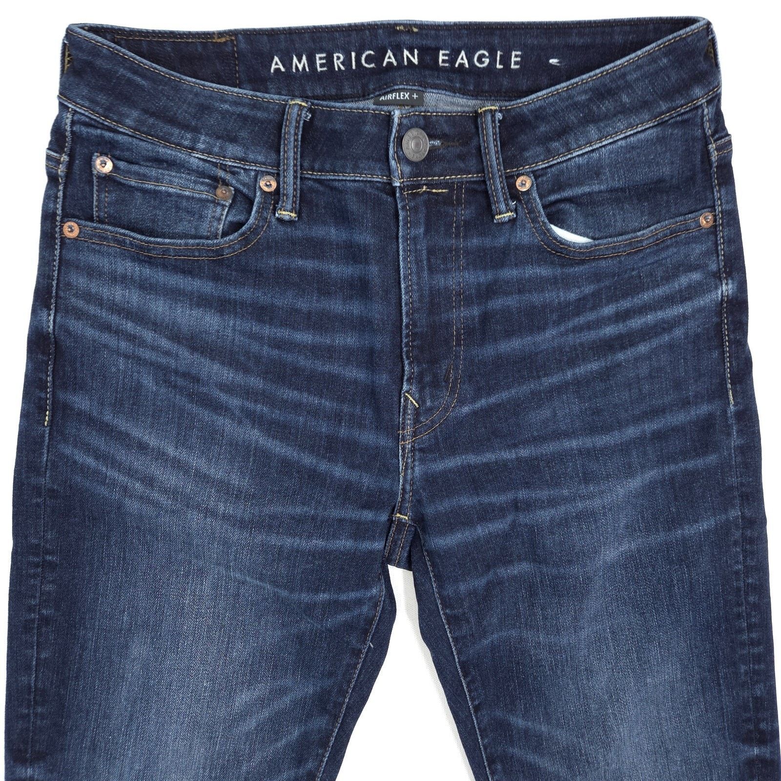 American Eagle Outfitters American Eagle AirFlex Jeans Mens 30x29 Blue Athletic Skinny Size US 30 / EU 46 - 2 Thumbnail