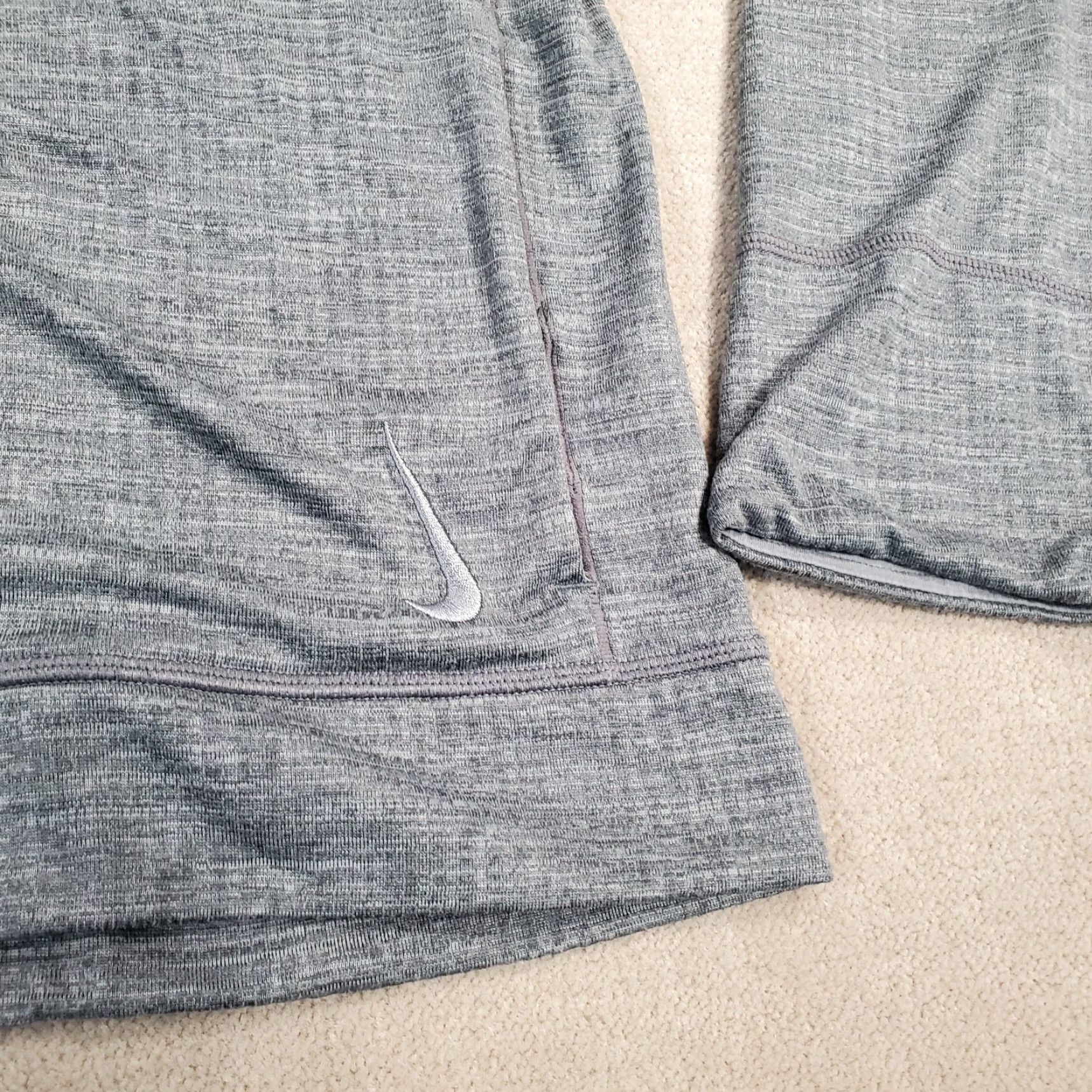 Nike Nike Hoodie Mens XL Gray Yoga Full Zip Sweatshirt Dri Fit FB7778 065 Size US XL / EU 56 / 4 - 4 Thumbnail