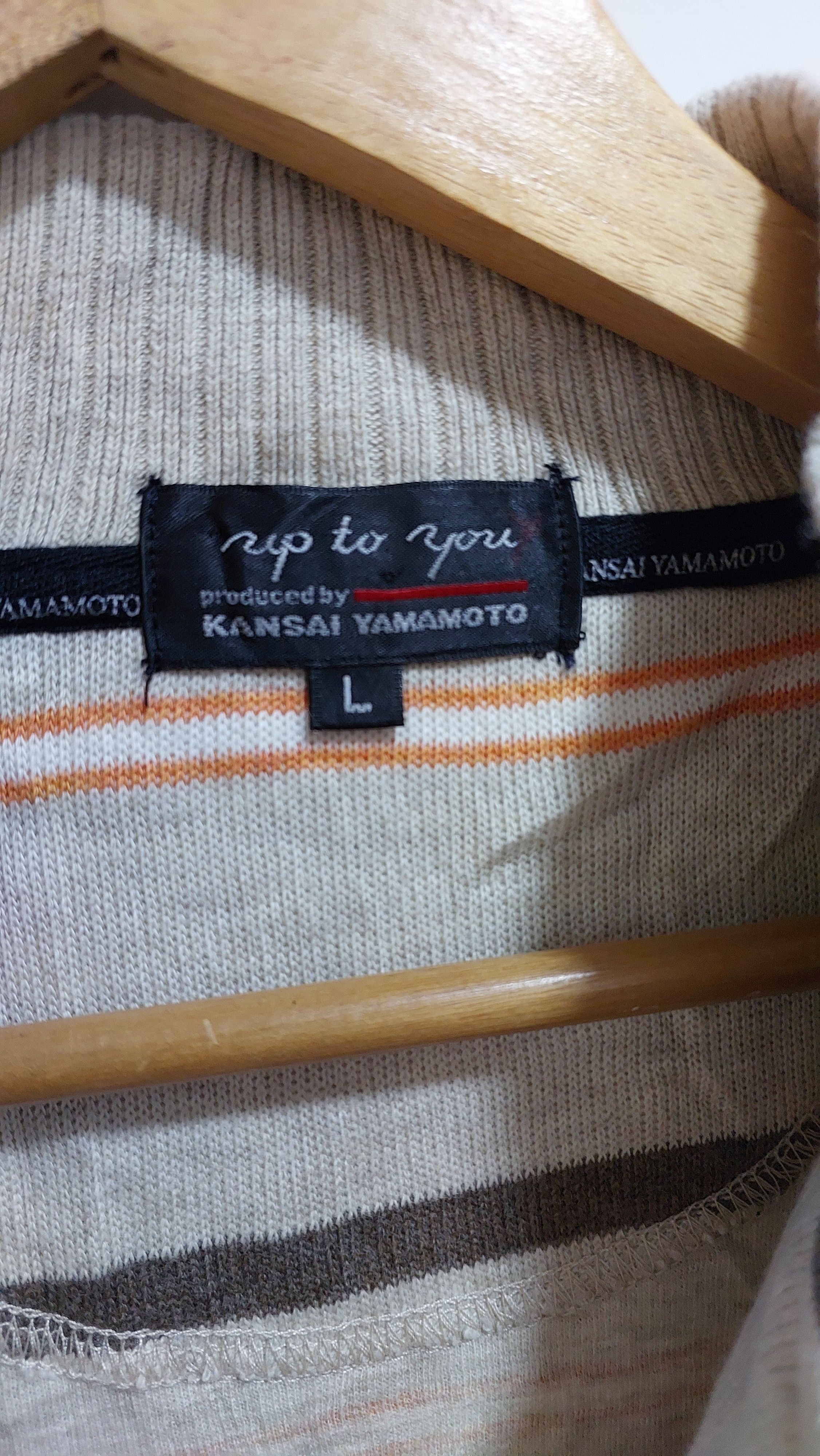 Japanese Brand × Kansai Yamamoto KANSAI YAMAMOTO HALF ZIPPER SWEATSHIRTS SWEATER Size US L / EU 52-54 / 3 - 8 Thumbnail