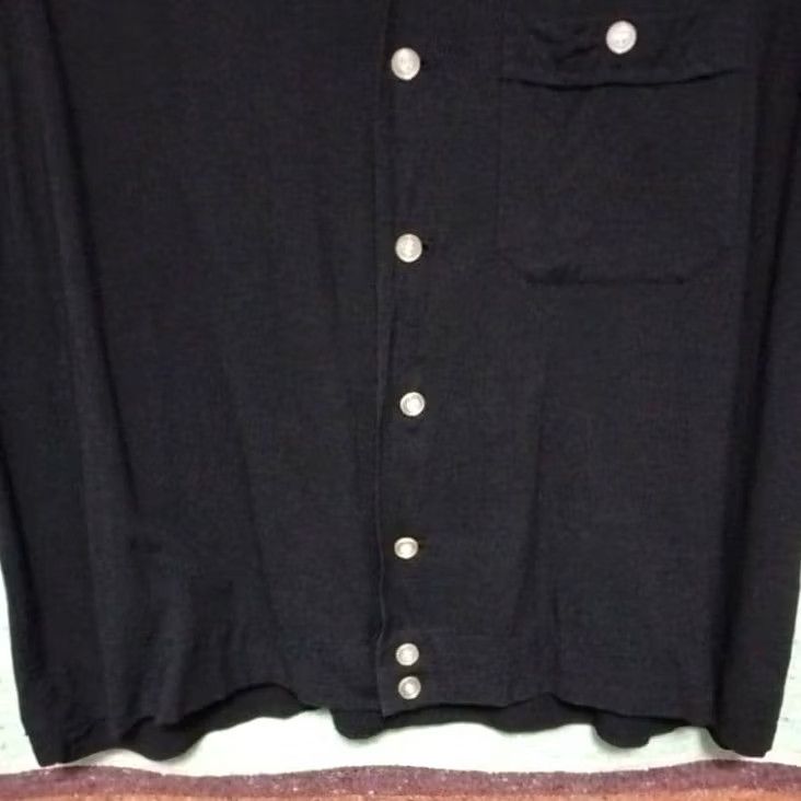Vintage VINTAGE 60s Bowling Shirt Black Chain Stitch Open Collar Mens M Used Size US M / EU 48-50 / 2 - 3 Thumbnail
