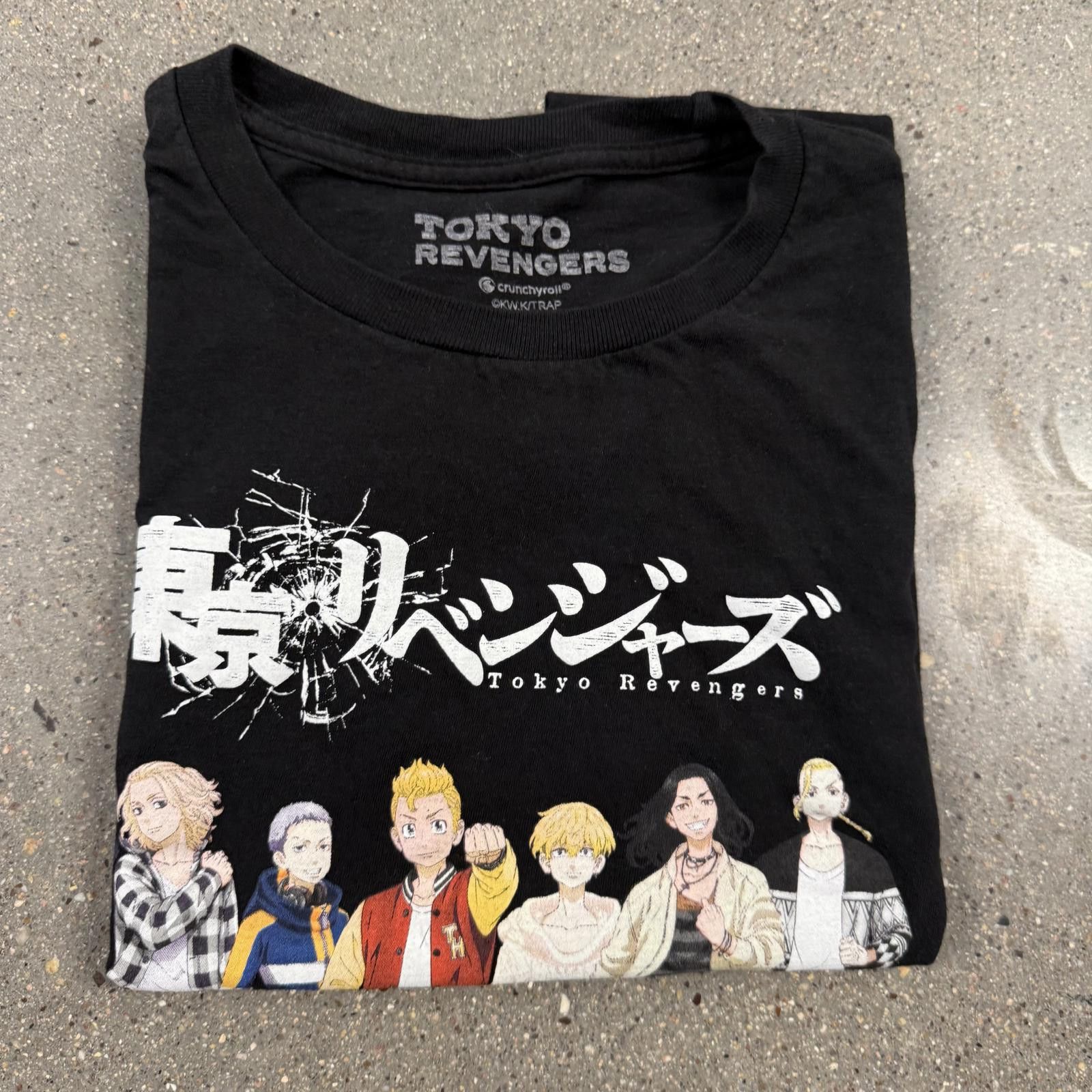 Designer Crunchyroll Tokyo Revengers Anime Graphic T-Shirt Black - M Size US L / EU 52-54 / 3 - 6 Thumbnail