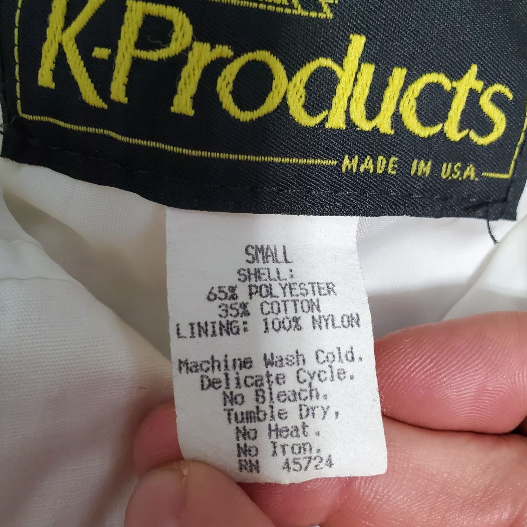 Vintage VINTAGE K-Products Windbreaker Jacket Men’s S White USA Made Full Zip Size US S / EU 44-46 / 1 - 7 Thumbnail