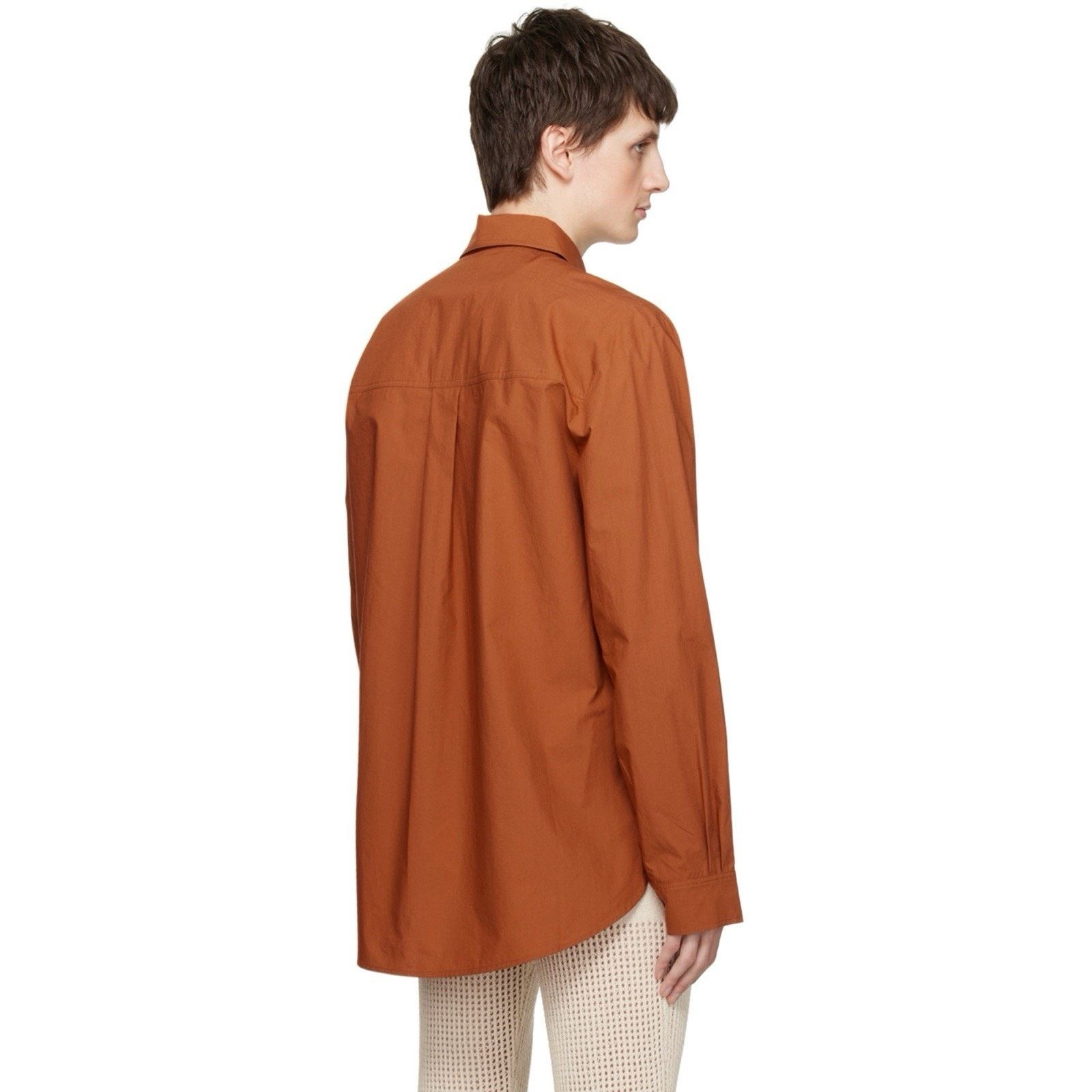Nanushka $520 Nanushka Tan Orange Damos Shirt Oversized Button Up Size US M / EU 48-50 / 2 - 3 Thumbnail