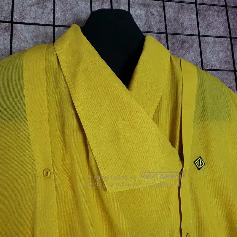 Dior Dior Lemon Yellow Short Sleeve Shirt . Size S / US 4 / IT 40 - 8 Thumbnail