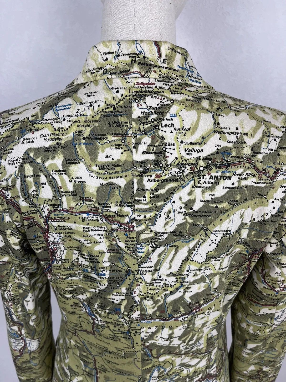 Moschino Moschino Blazer Jacket Maps Print Luxury Size M / US 6-8 / IT 42-44 - 6 Thumbnail