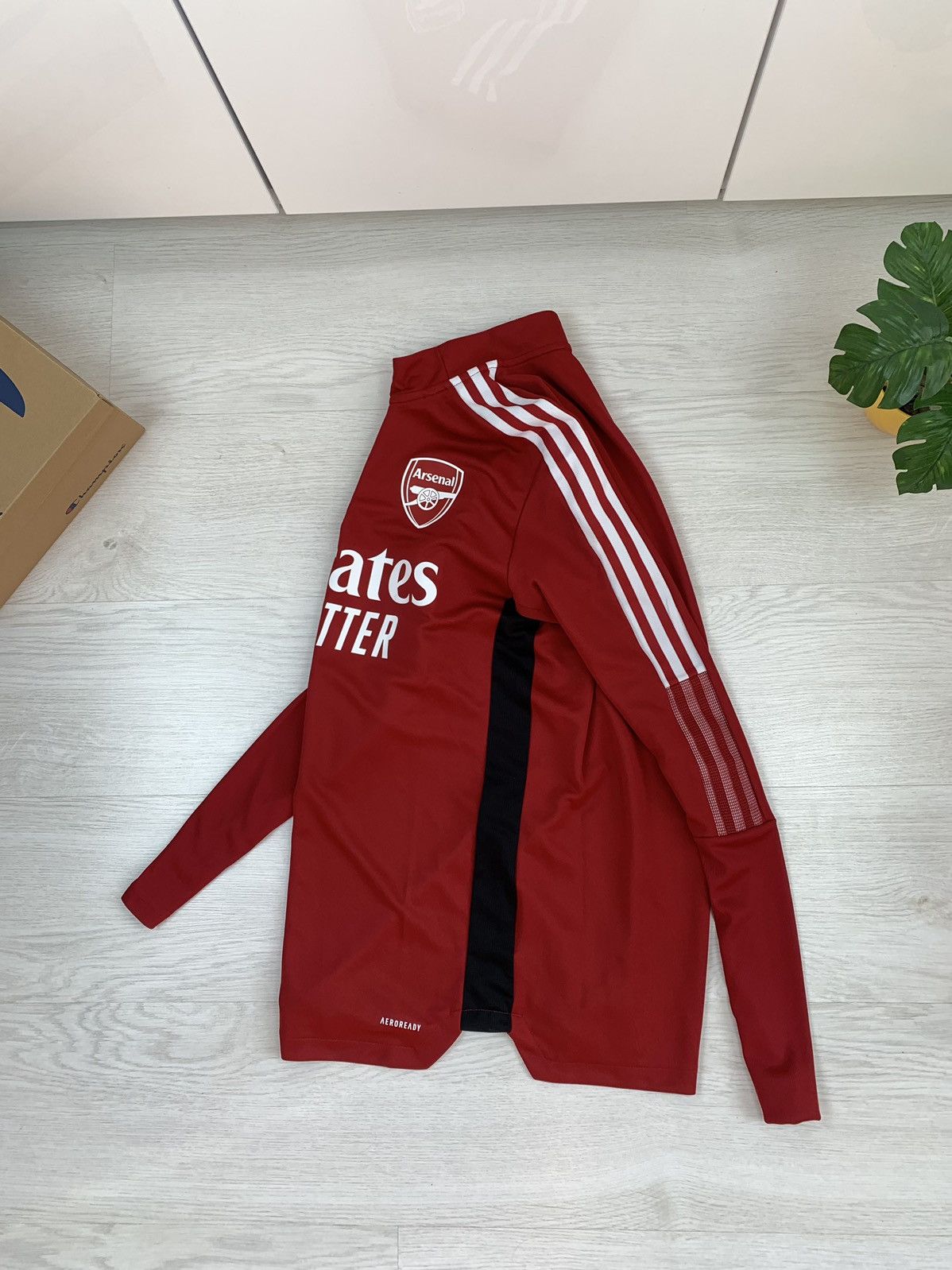 Adidas Adidas FC Arsenal 2021-2022 Half-Zip Training Jacket Size S Size US S / EU 44-46 / 1 - 7 Thumbnail