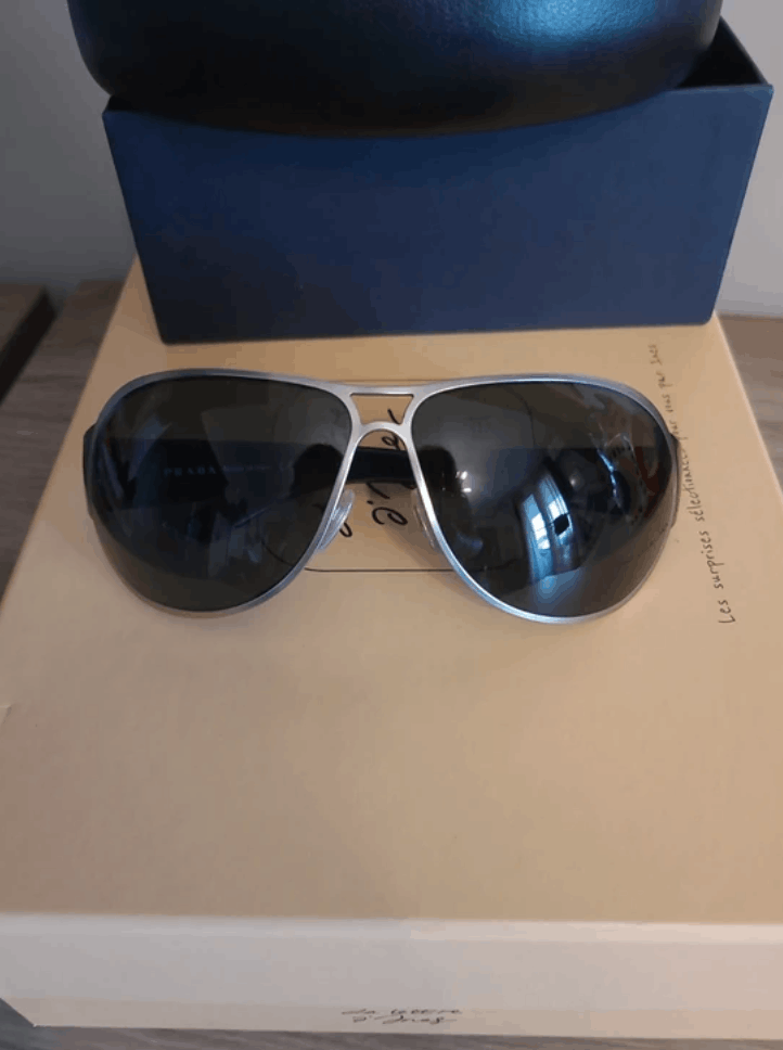 Prada PRADA Sunglasses Flame Star Wrap Star Rimless Luna Rossa Size ONE SIZE - 4 Thumbnail