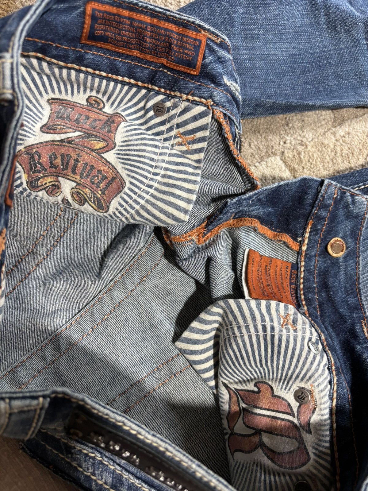 Rock Revival × Vintage Rock revival classic design bootcut low rise jeans Size 27" / US 4 / IT 40 - 6 Thumbnail