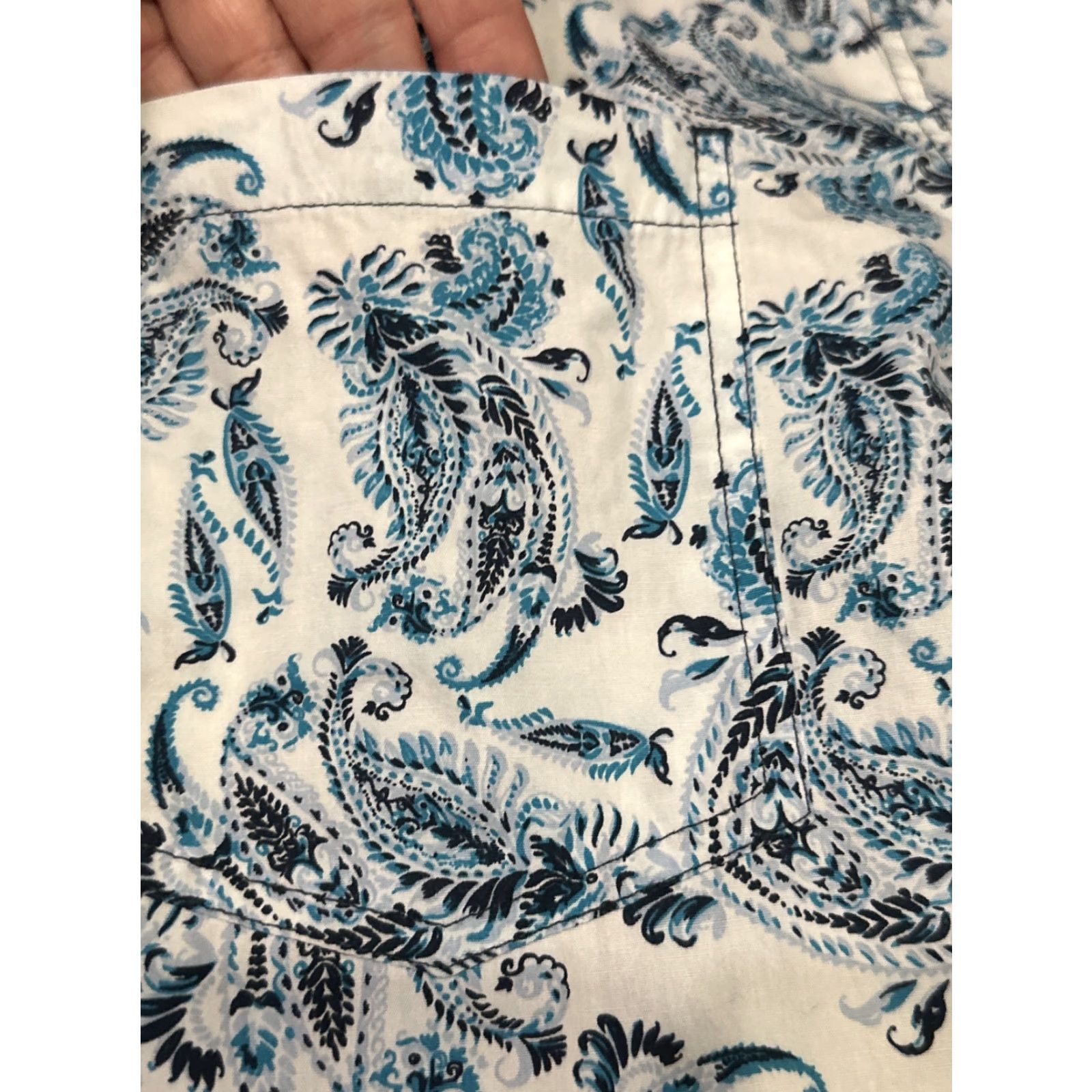 Cody James Cody James Core Button Up Shirt 2XL Paisley Western Regular Fit 100% Cotton Blue Button-Down Collar Mens Shirt Size US XXL / EU 58 / 5 - 3 Thumbnail