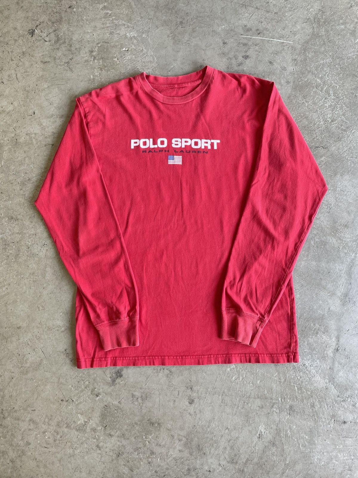Vintage Polo Ralph Lauren red long sleeve top 🍒