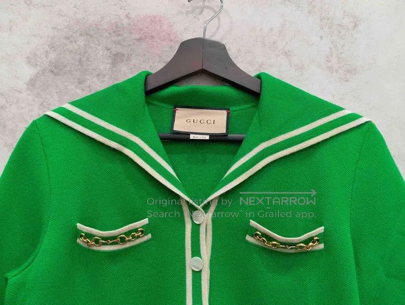 Gucci Gucci Lapel casual wool short-sleeved polo shirt Size S / US 4 / IT 40 - 6 Thumbnail
