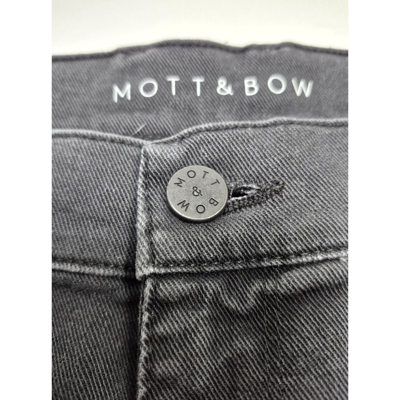 Mott & Bow Mott & Bow Jeans 36x32 Gray Slim Stone 9 Month Denim Straight Stretch Mens Regular Zip Pockets Logo Cord Belt Loops Stones Wash Size US 36 / EU 52 - 3 Thumbnail