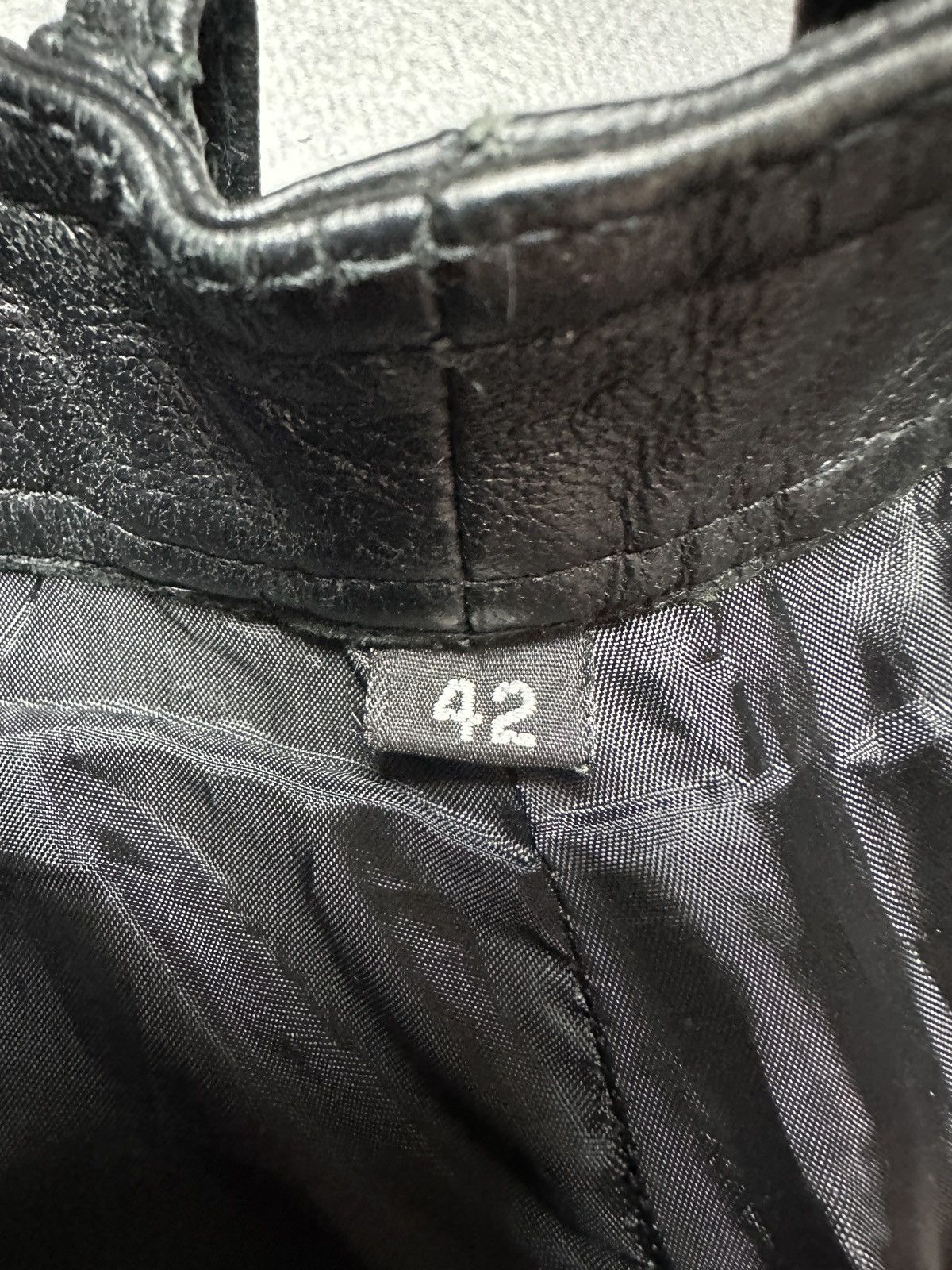 Genuine Leather Genuine Real Leather Highway 1 Pant Vintage Rock Punk Racing Size US 33 - 14 Thumbnail