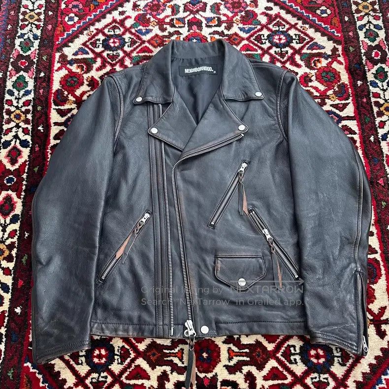 Neighborhood Neighborhood Motorcycle Leather Jacket Size US M / EU 48-50 / 2 - 2 Thumbnail