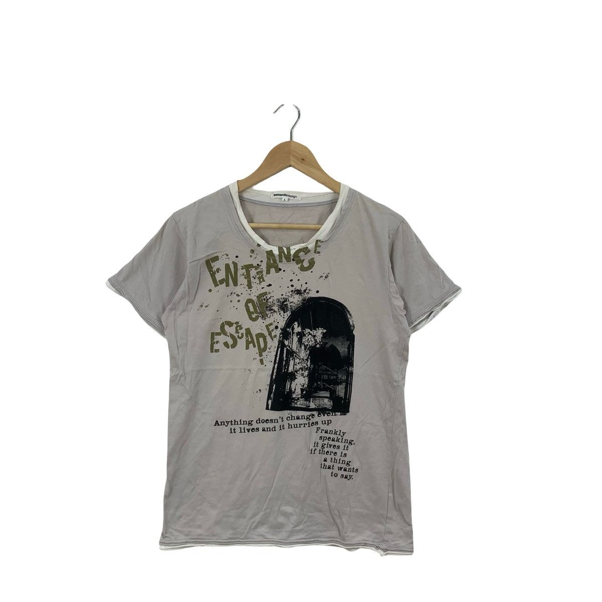 semanticdesign SEMANTIC DESIGN JAPAN Punk Distressed Design Tee Shirt Top Size US L / EU 52-54 / 3 - 1 Thumbnail
